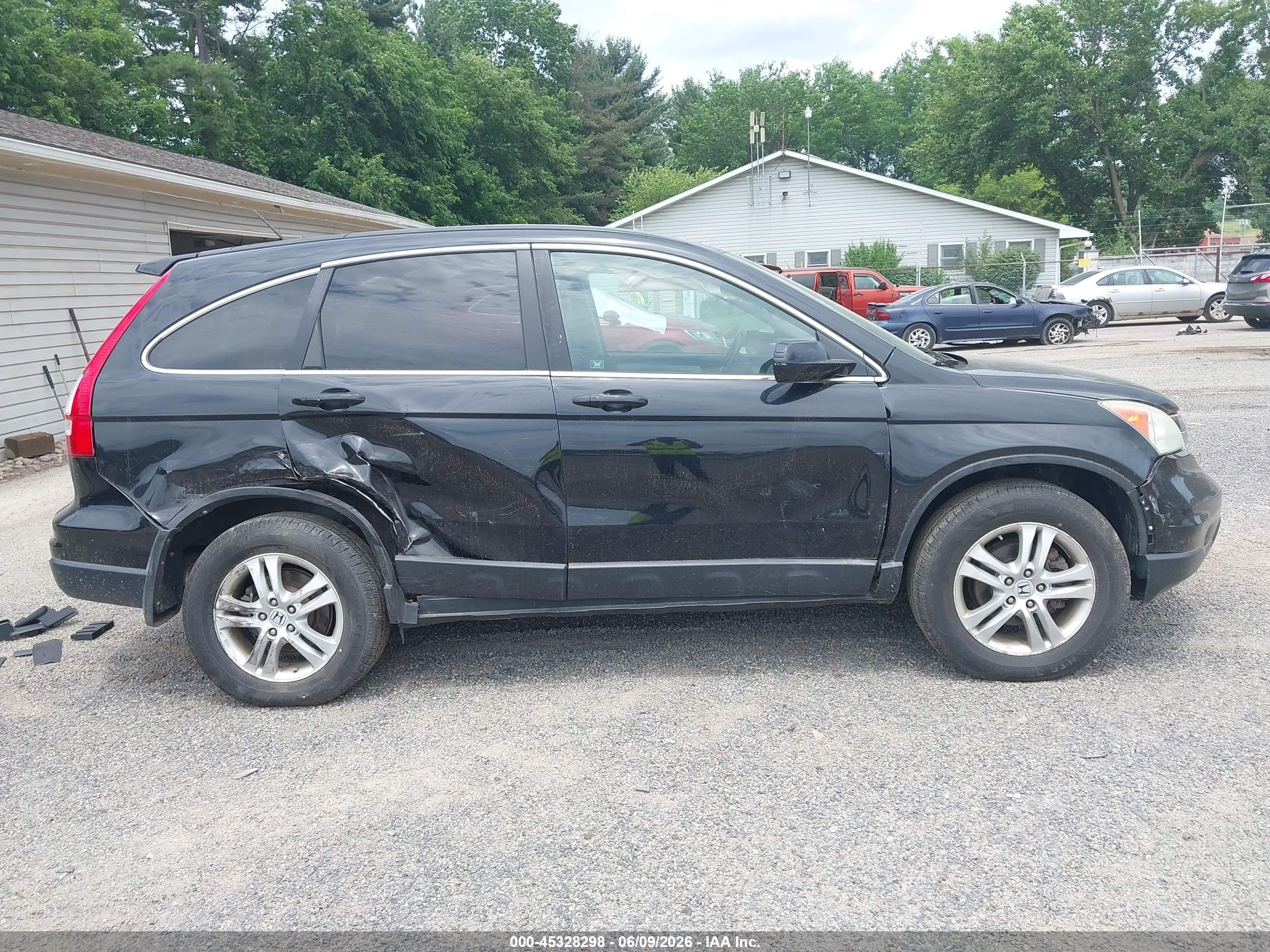 2010 Honda Cr-v Ex-l Black vin: 5J6RE4H77AL033220