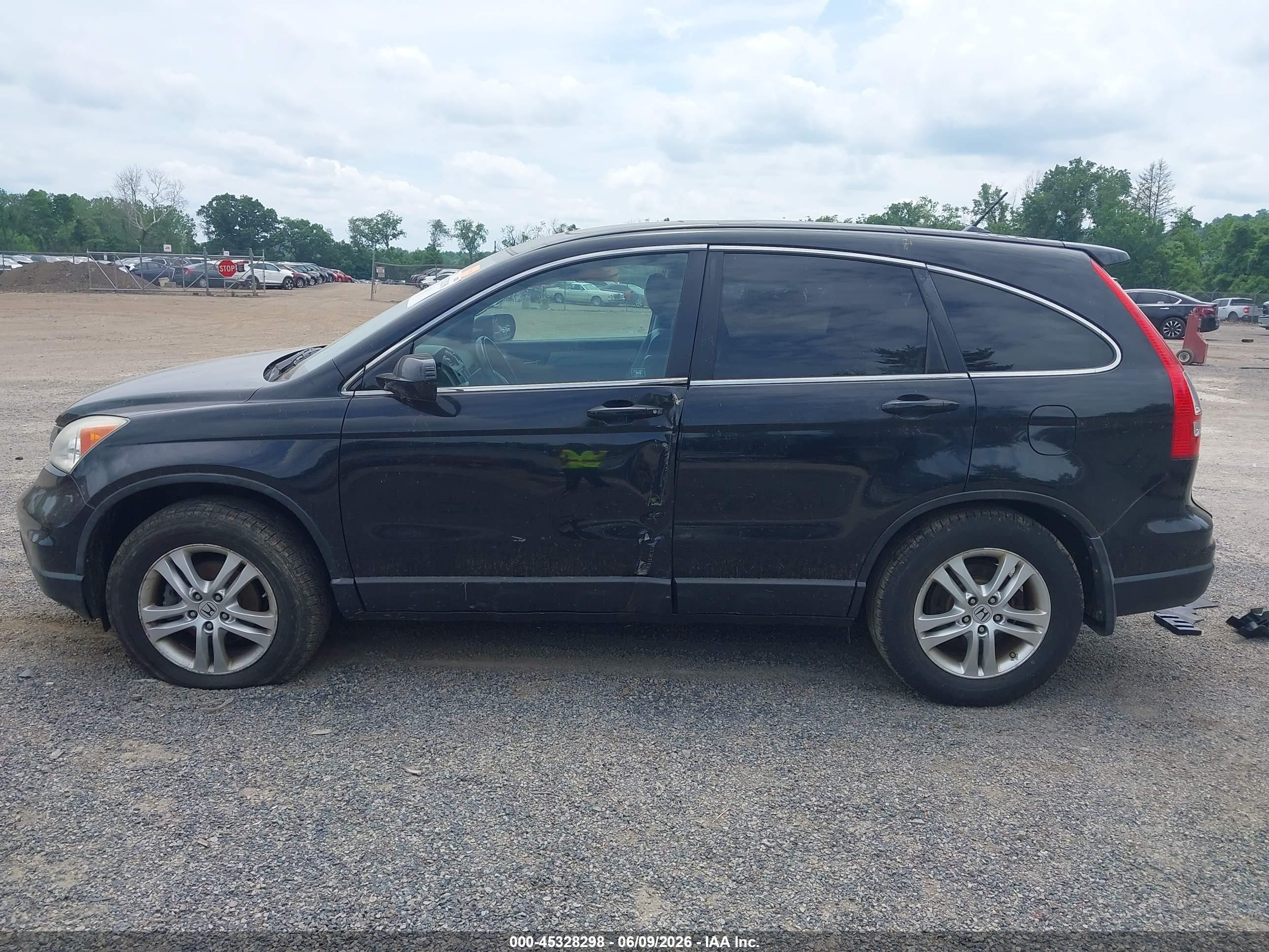 2010 Honda Cr-v Ex-l Black vin: 5J6RE4H77AL033220