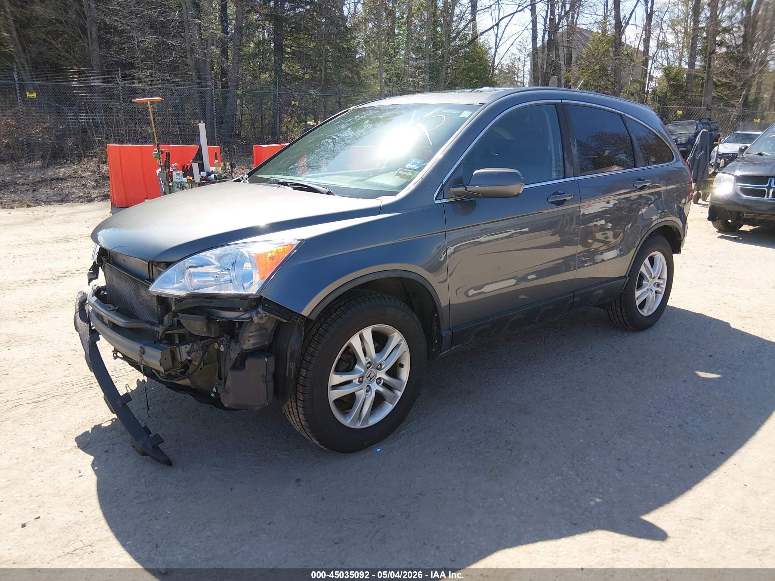 2010 Honda Cr-v Ex-l Gray vin: 5J6RE4H77AL046548