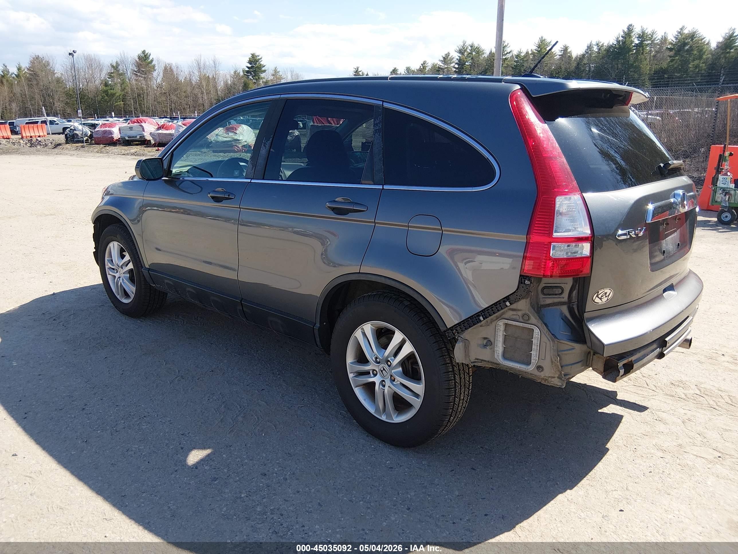 2010 Honda Cr-v Ex-l Gray vin: 5J6RE4H77AL046548
