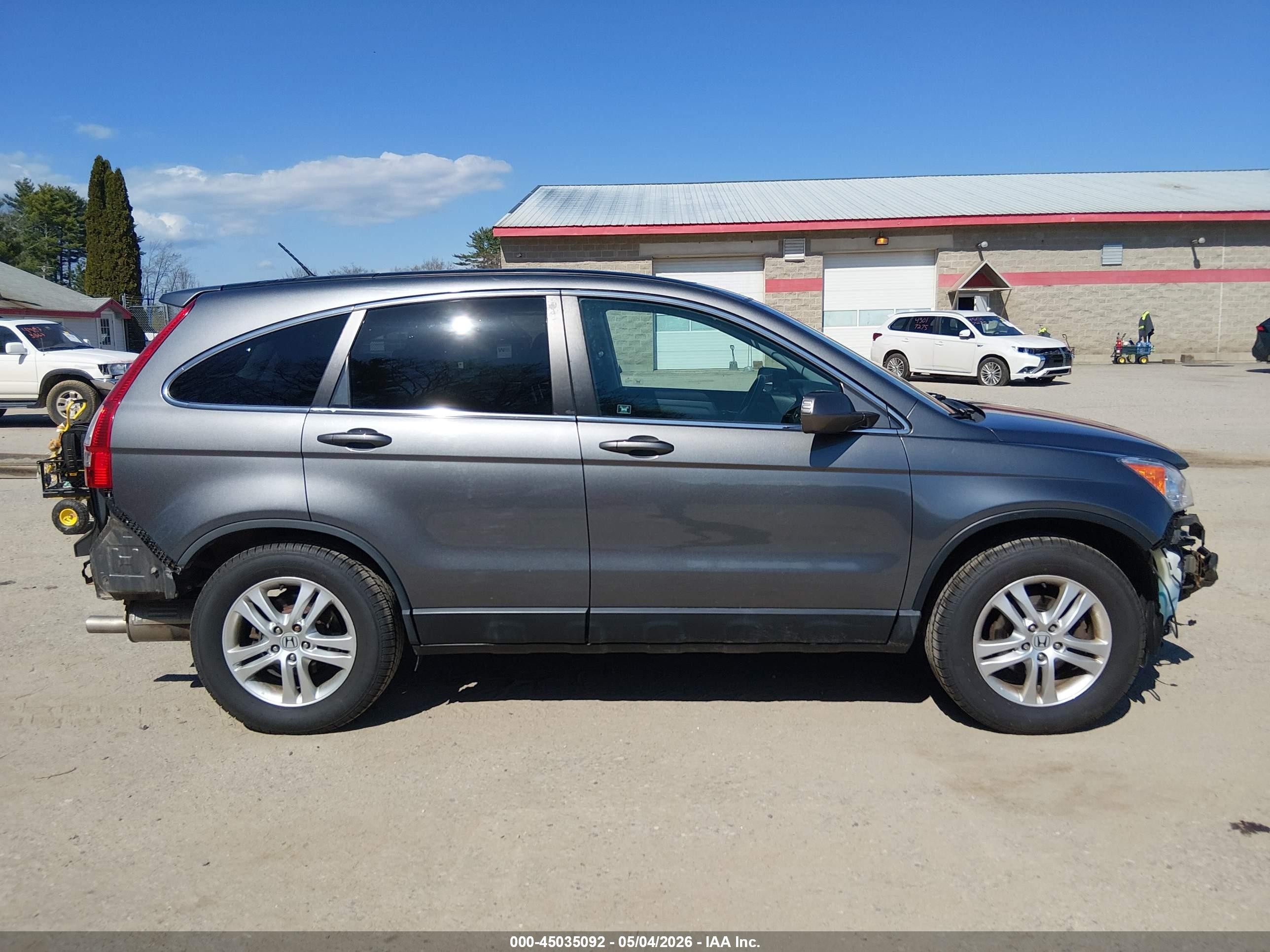 2010 Honda Cr-v Ex-l Gray vin: 5J6RE4H77AL046548