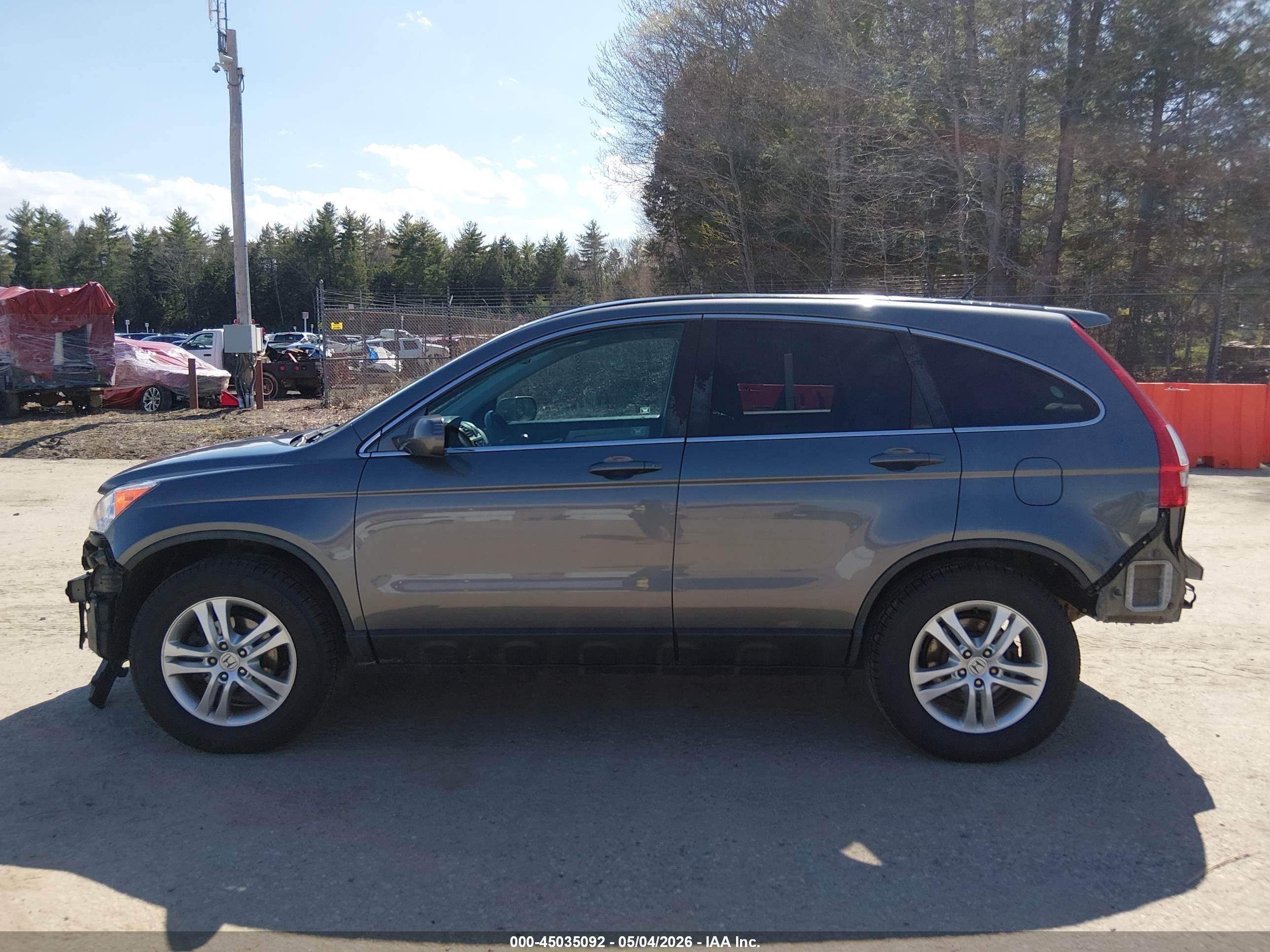 2010 Honda Cr-v Ex-l Gray vin: 5J6RE4H77AL046548