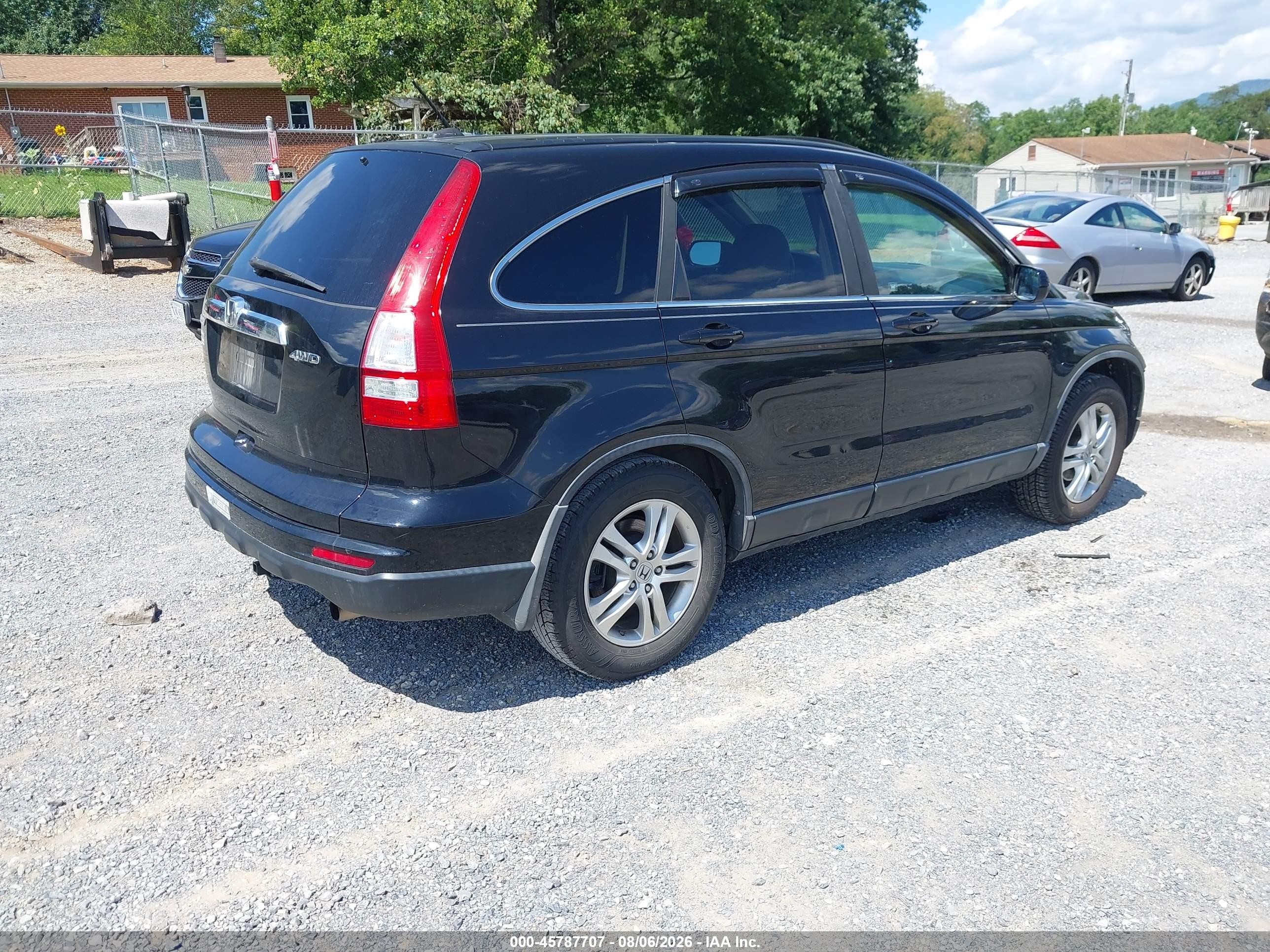 2010 Honda Cr-v Ex-l Black vin: 5J6RE4H77AL067660