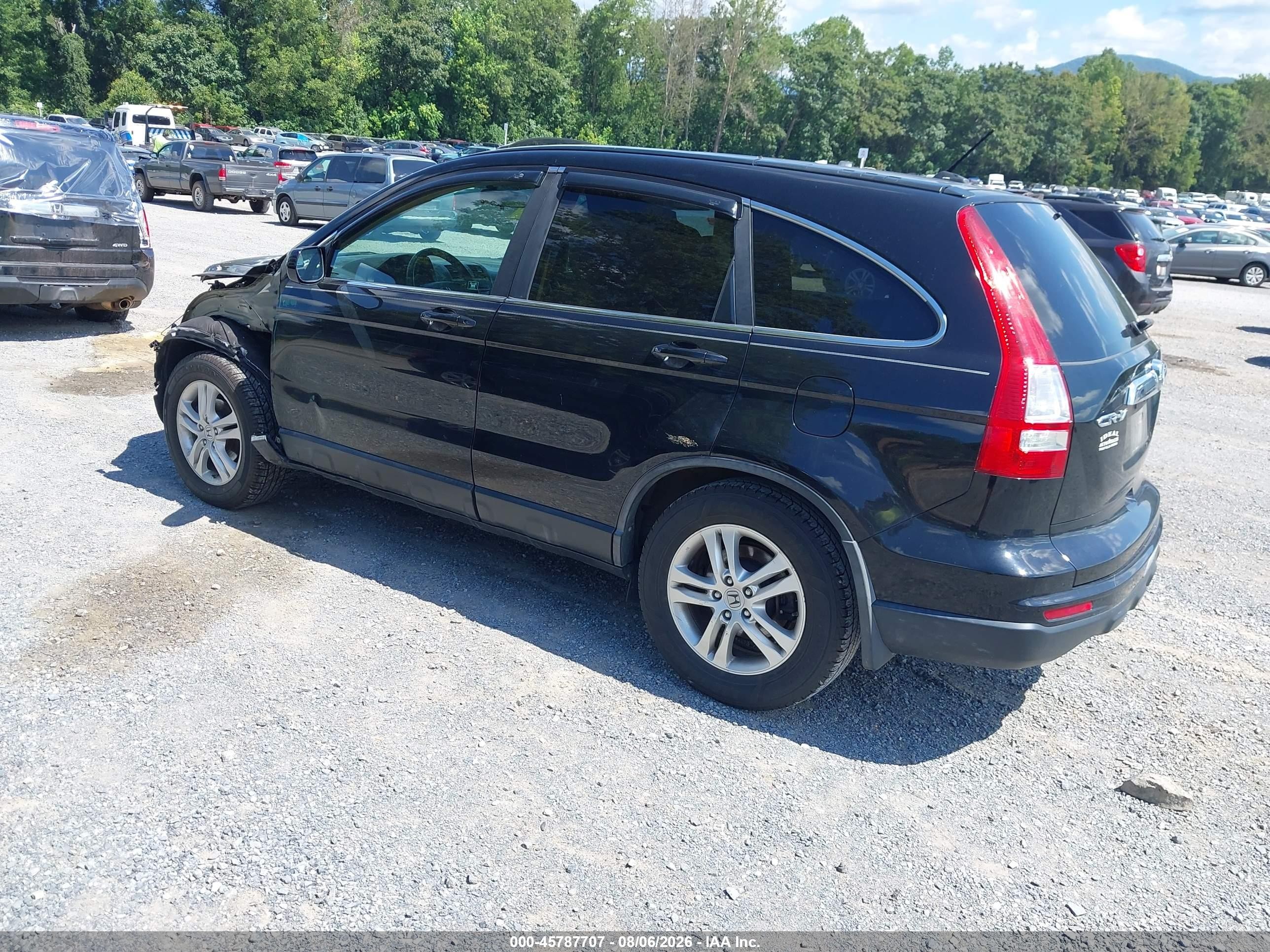 2010 Honda Cr-v Ex-l Black vin: 5J6RE4H77AL067660