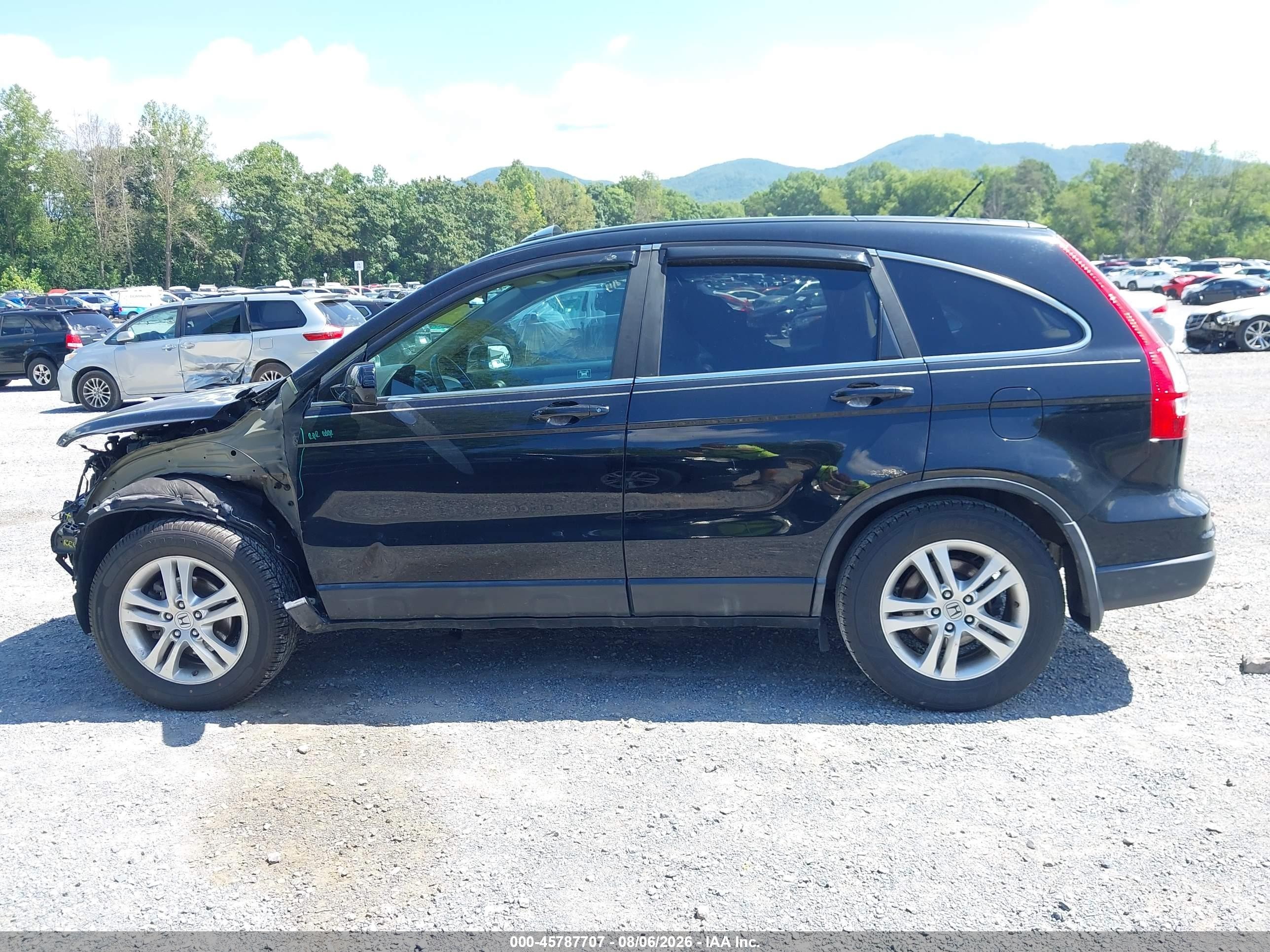 2010 Honda Cr-v Ex-l Black vin: 5J6RE4H77AL067660