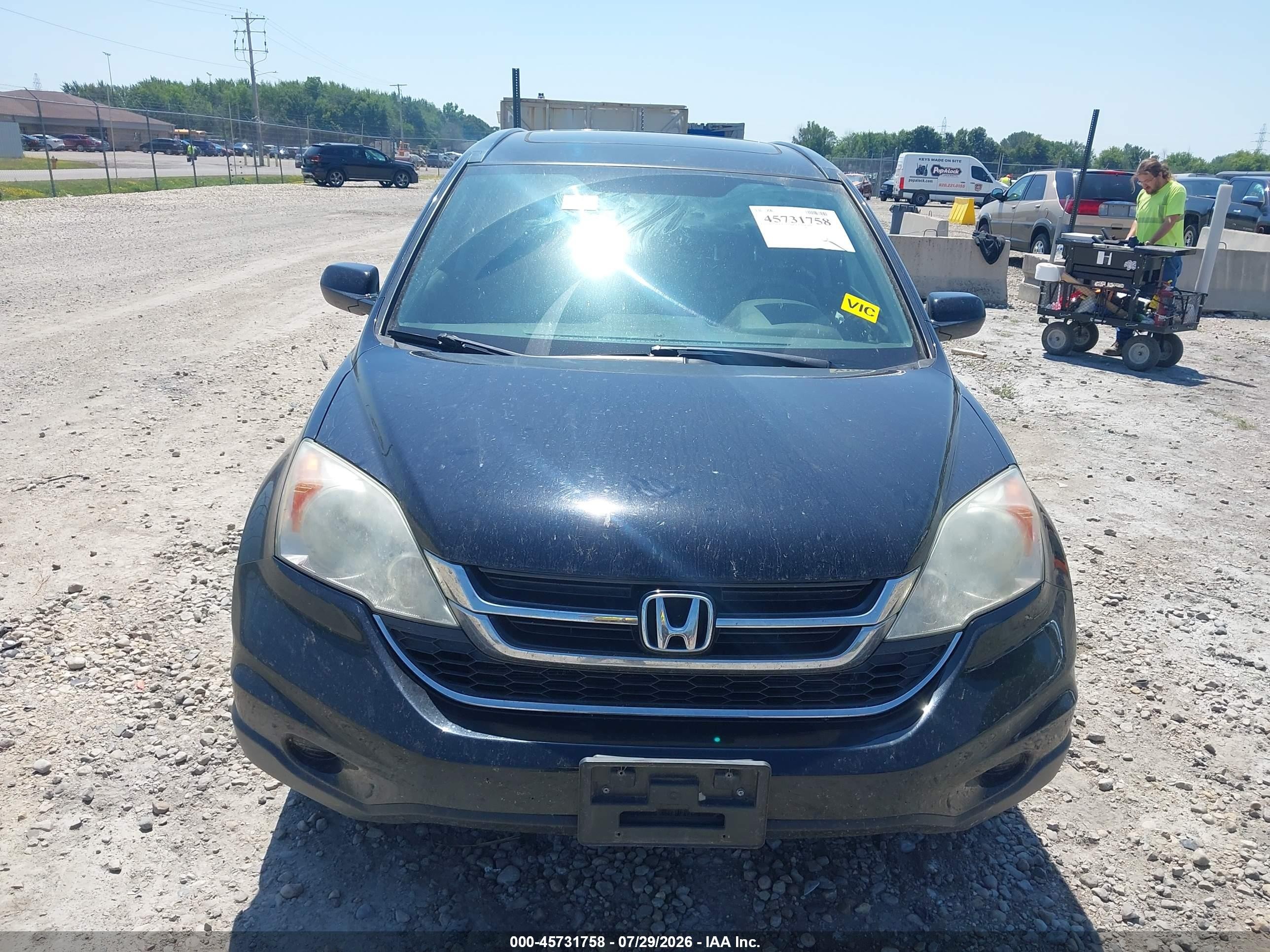 2010 Honda Cr-v Ex-l Black vin: 5J6RE4H77AL068601