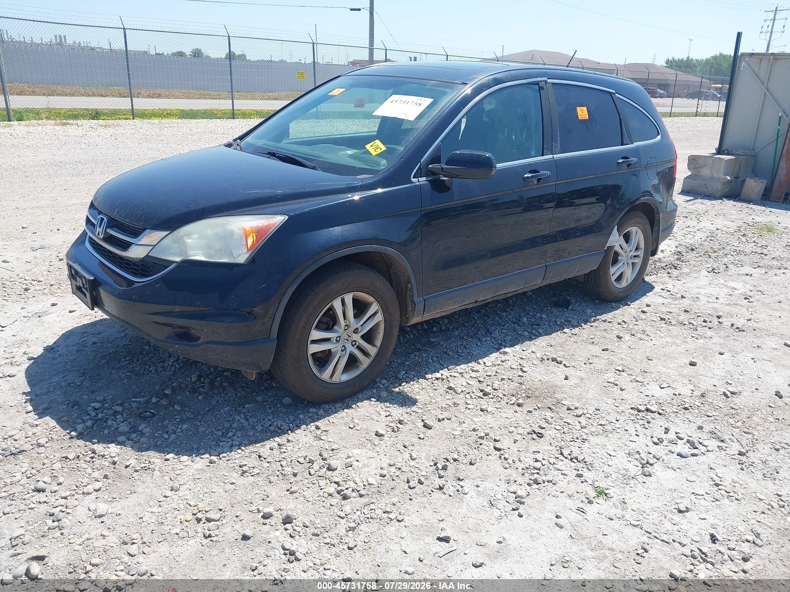 2010 Honda Cr-v Ex-l Black vin: 5J6RE4H77AL068601
