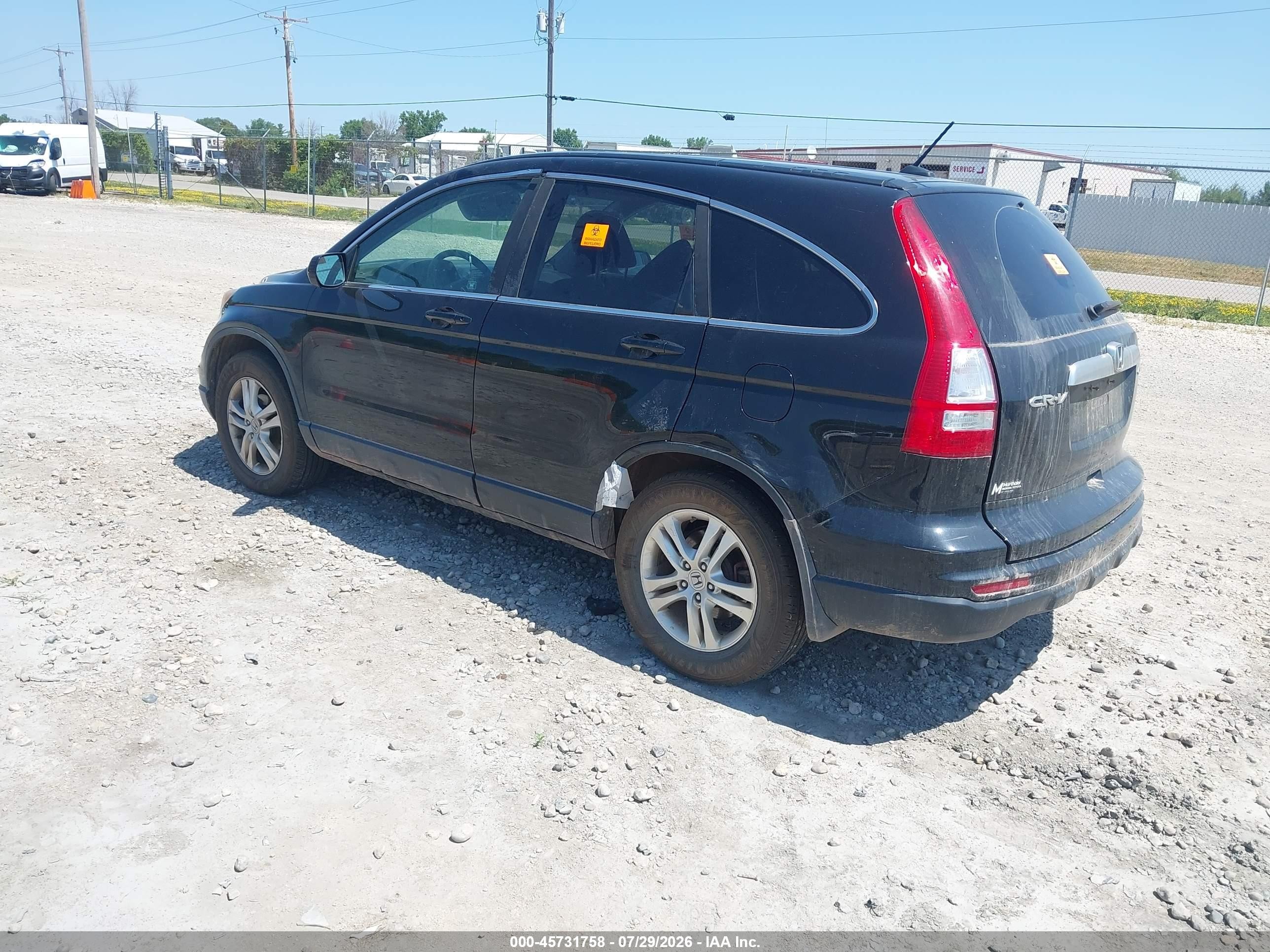 2010 Honda Cr-v Ex-l Black vin: 5J6RE4H77AL068601