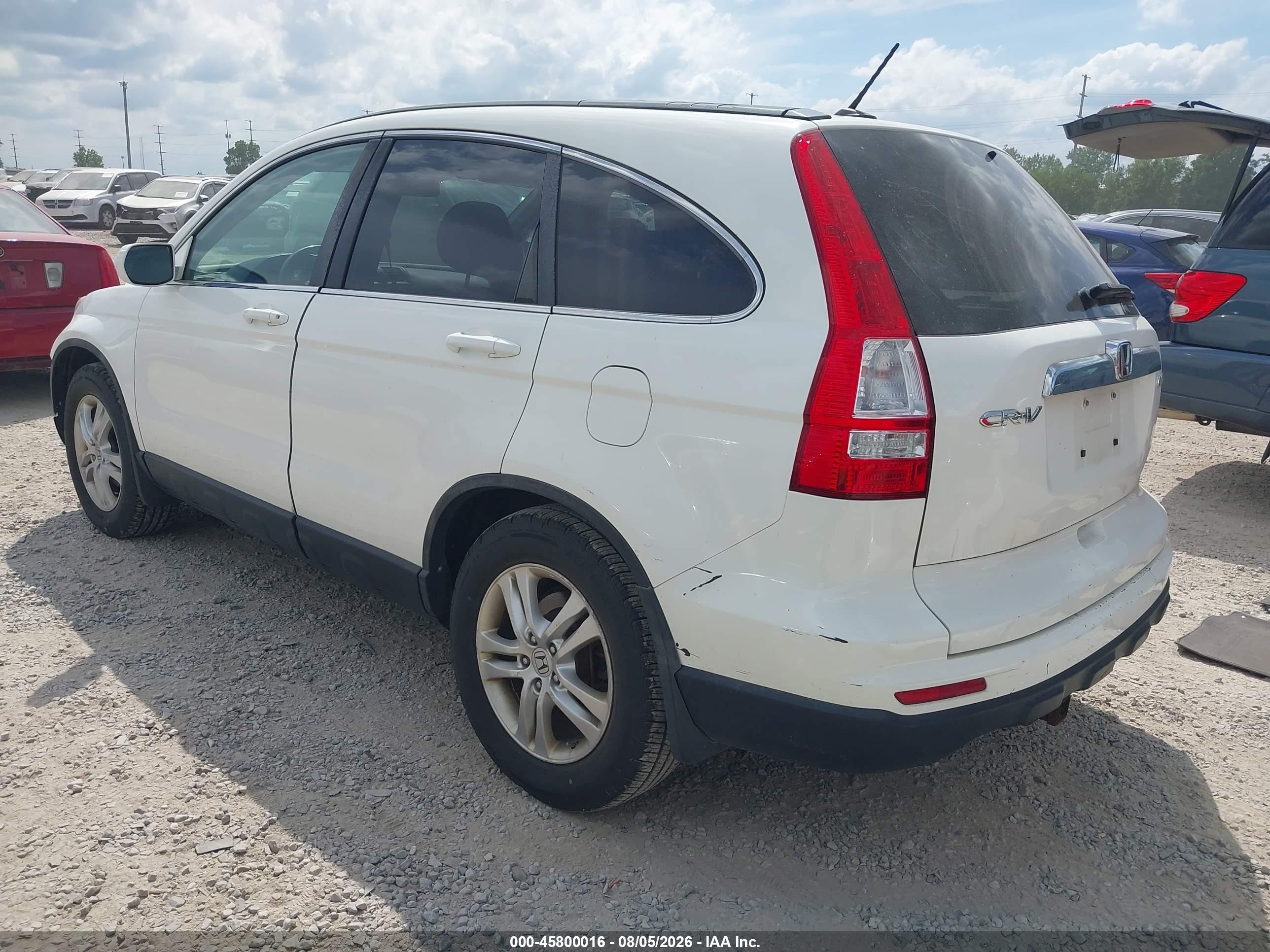 2010 Honda Cr-v Ex-l White vin: 5J6RE4H77AL068968