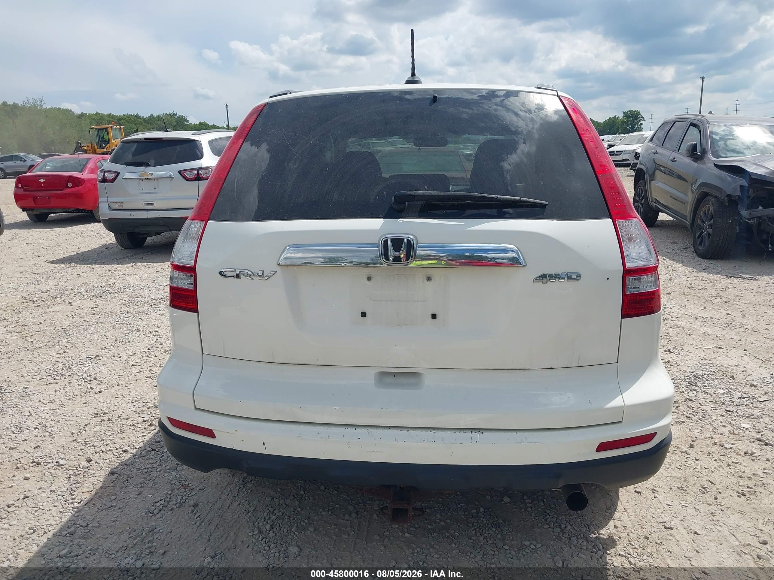 2010 Honda Cr-v Ex-l White vin: 5J6RE4H77AL068968