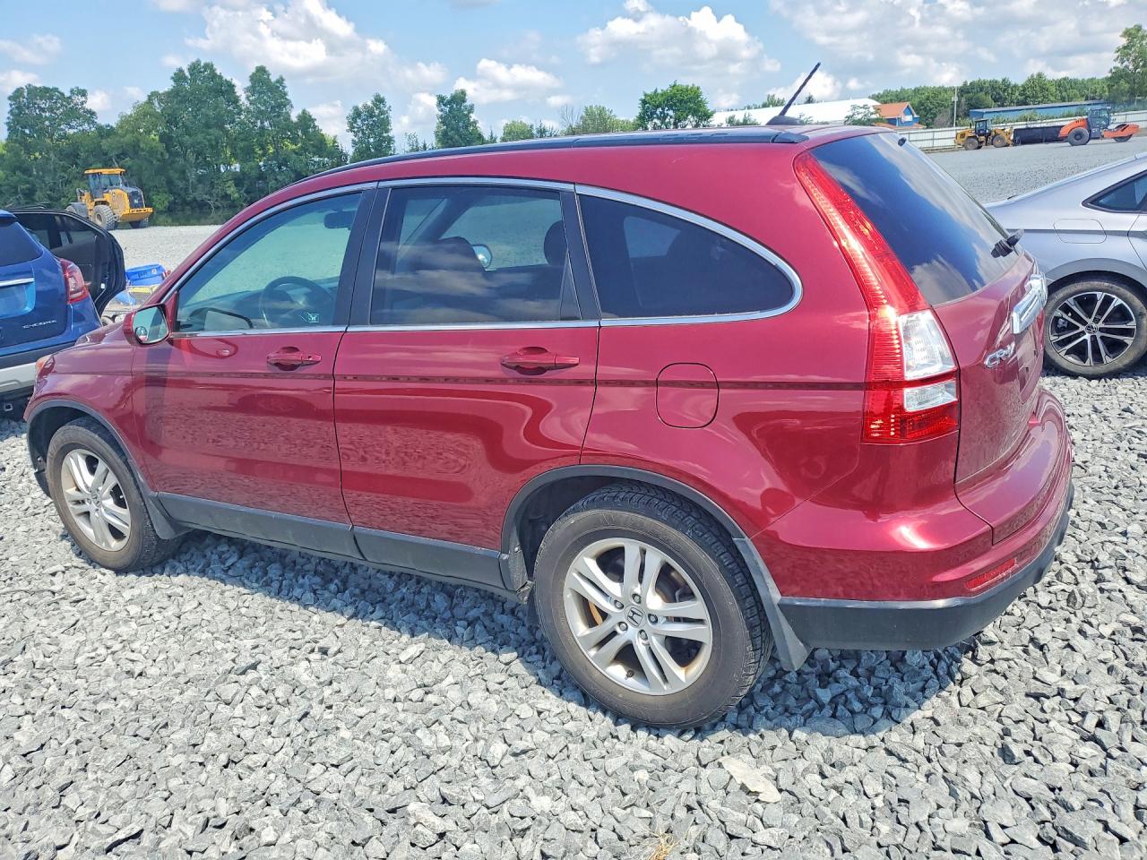 2010 Honda Cr-v Exl Red vin: 5J6RE4H77AL075077