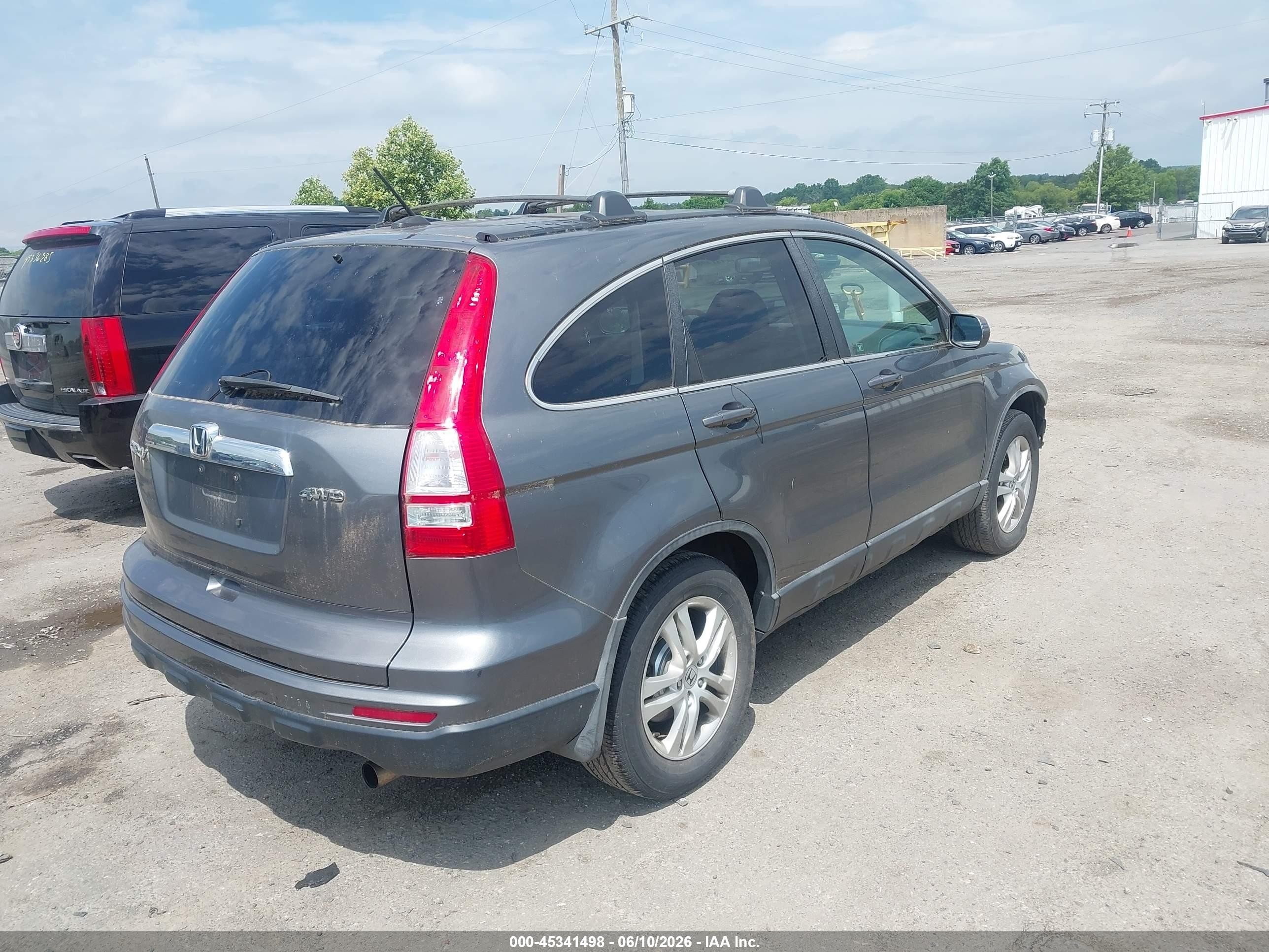 2010 Honda Cr-v Ex-l Gray vin: 5J6RE4H77AL083714