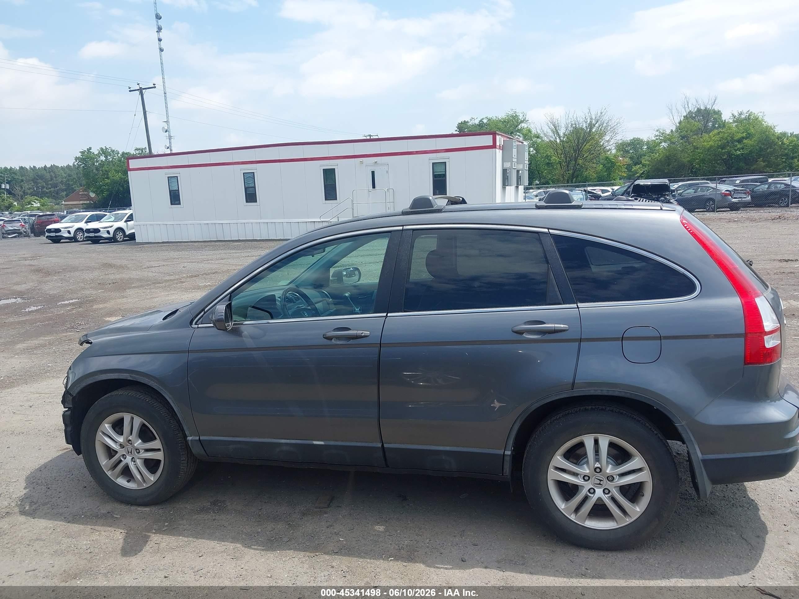2010 Honda Cr-v Ex-l Gray vin: 5J6RE4H77AL083714