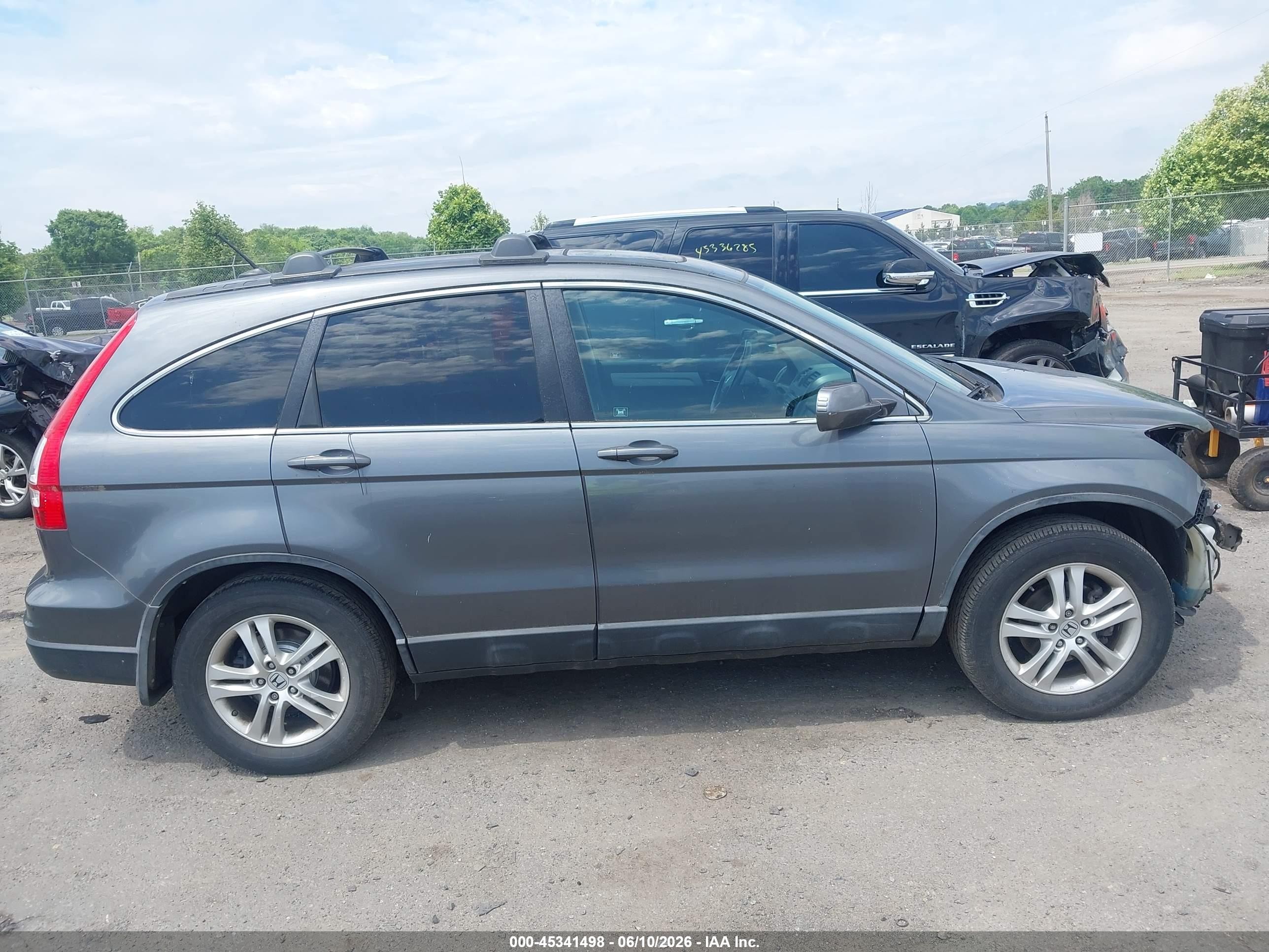 2010 Honda Cr-v Ex-l Gray vin: 5J6RE4H77AL083714