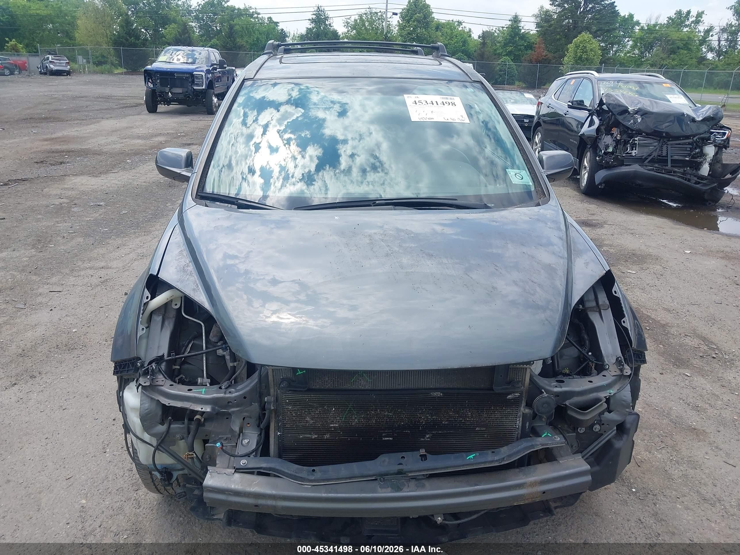 2010 Honda Cr-v Ex-l Gray vin: 5J6RE4H77AL083714