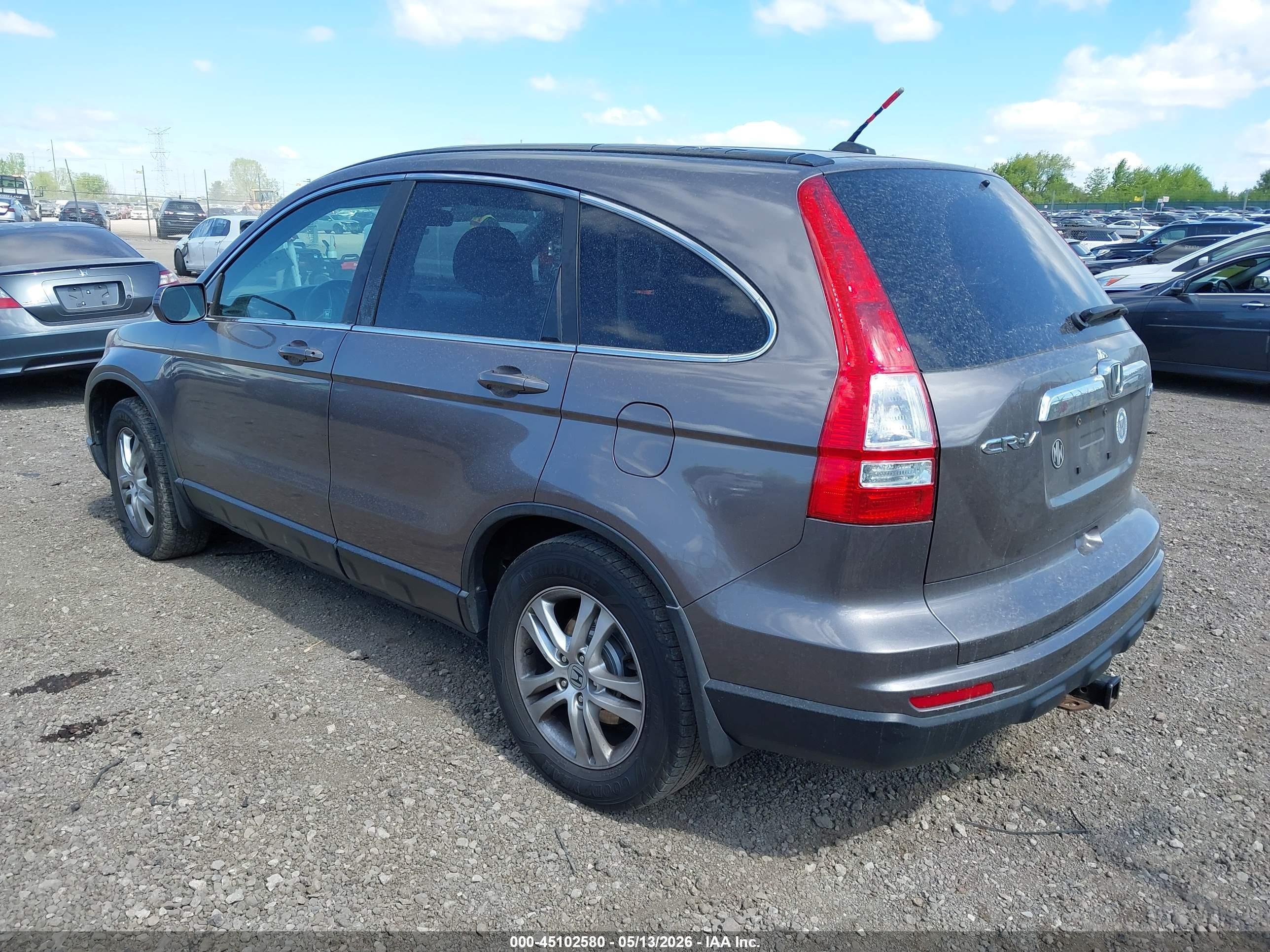 2010 Honda Cr-v Ex-l Серый vin: 5J6RE4H77AL083955