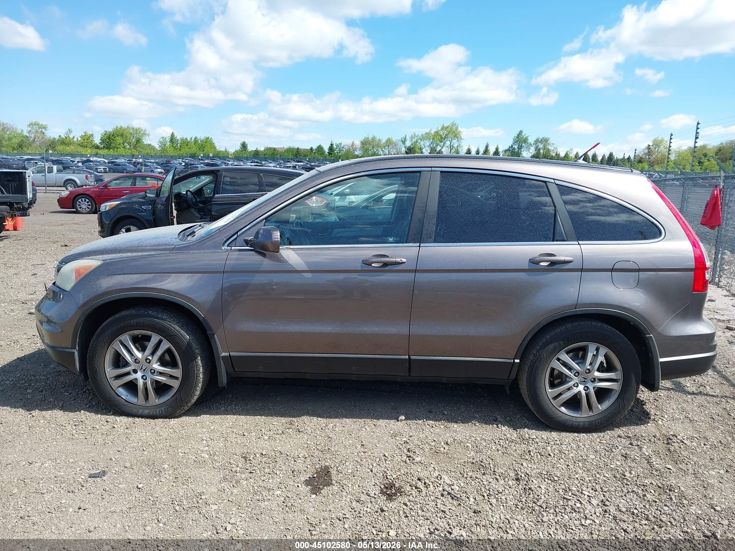 2010 Honda Cr-v Ex-l Серый vin: 5J6RE4H77AL083955