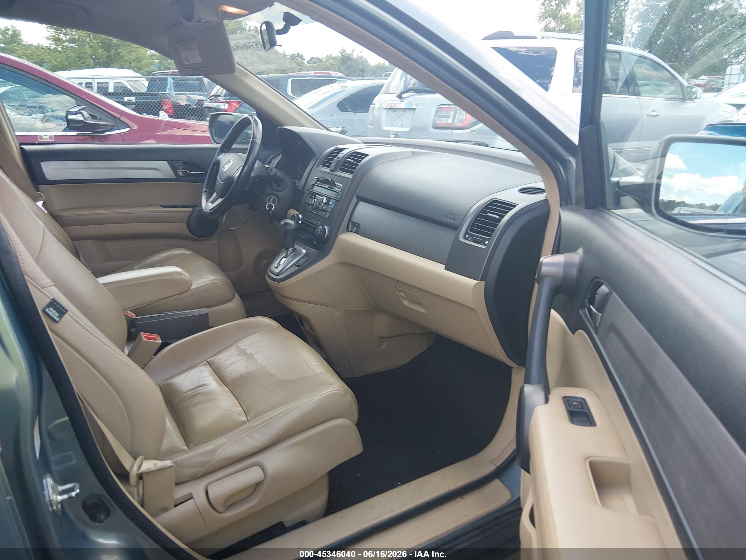 2010 Honda Cr-v Ex-l Green vin: 5J6RE4H77AL086547