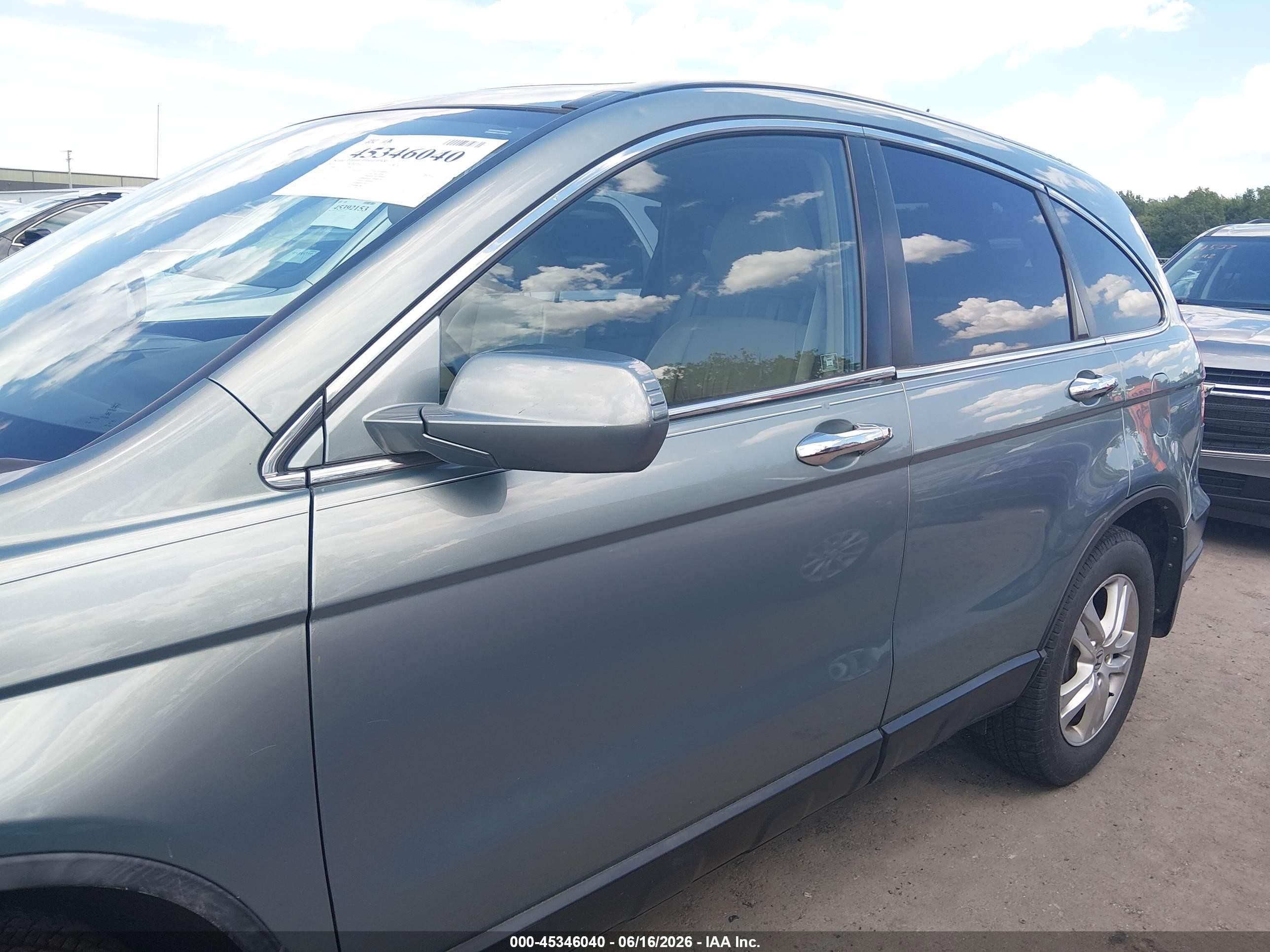 2010 Honda Cr-v Ex-l Green vin: 5J6RE4H77AL086547