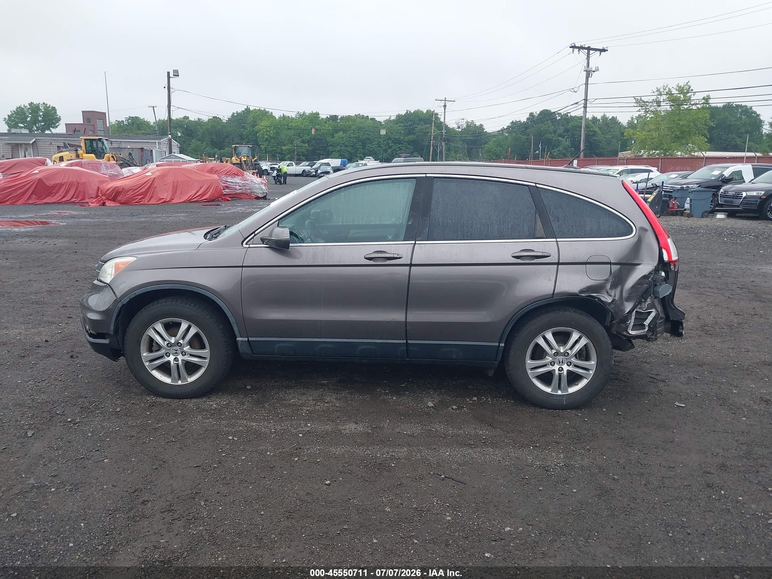 2010 Honda Cr-v Ex-l Серый vin: 5J6RE4H77AL089593