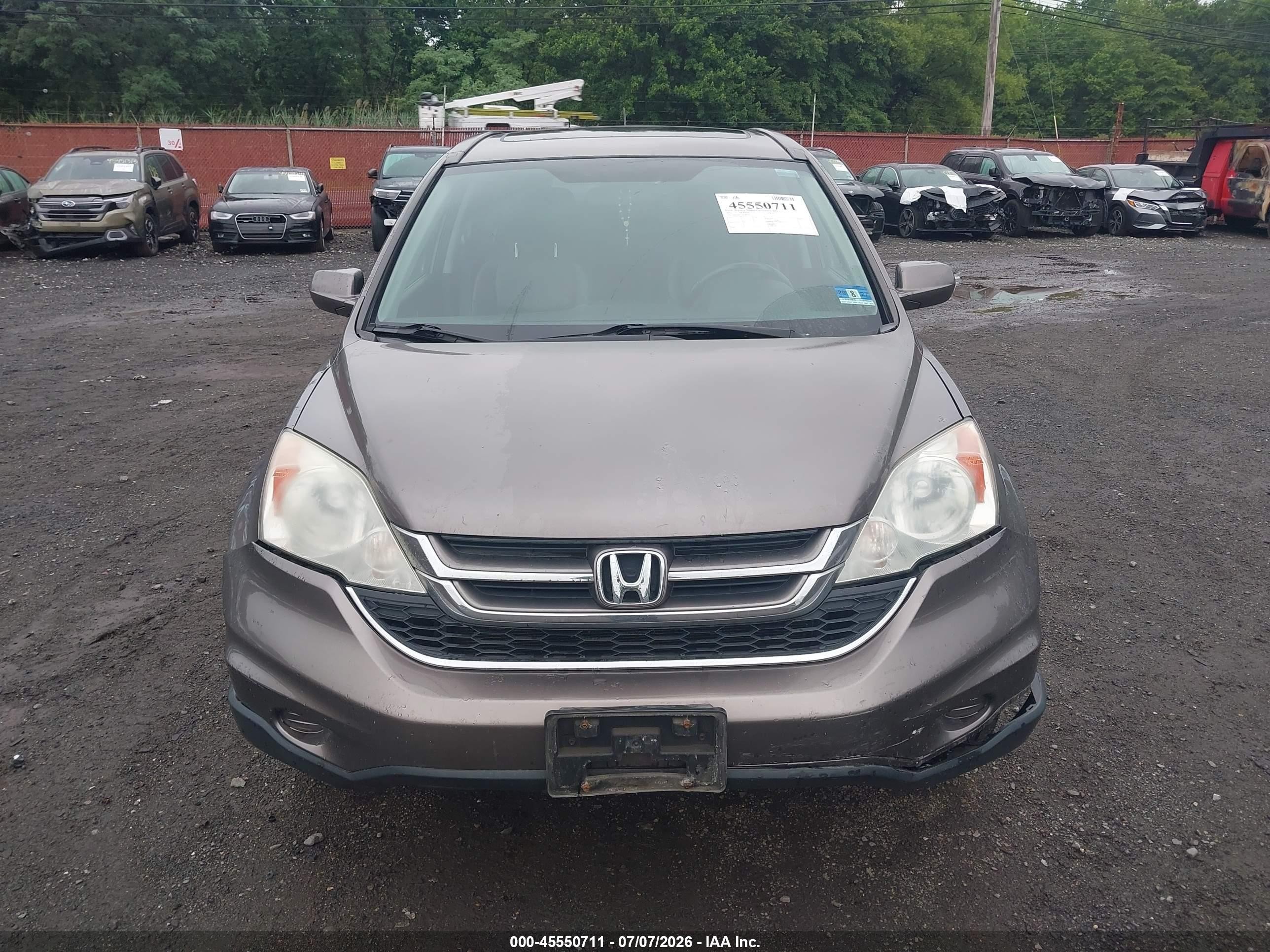 2010 Honda Cr-v Ex-l Серый vin: 5J6RE4H77AL089593