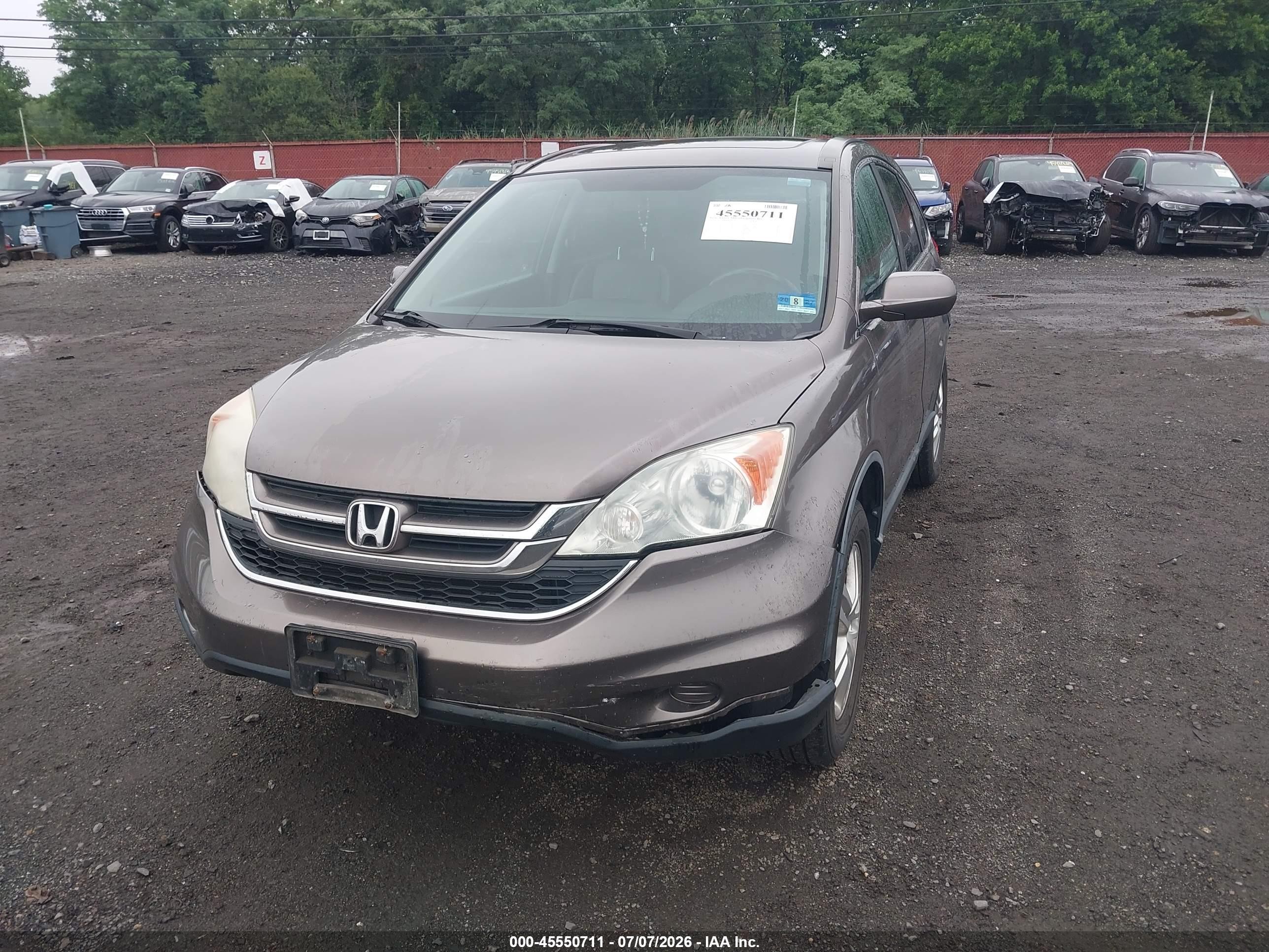 2010 Honda Cr-v Ex-l Серый vin: 5J6RE4H77AL089593