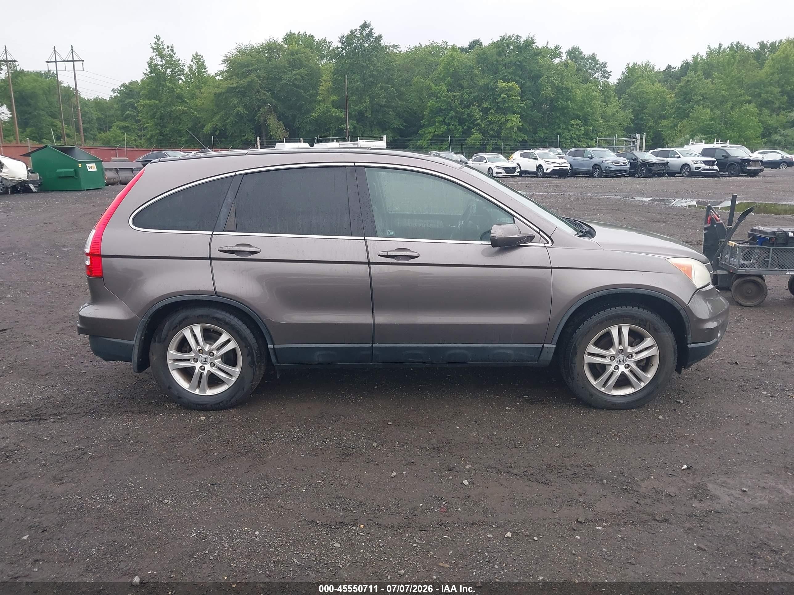 2010 Honda Cr-v Ex-l Серый vin: 5J6RE4H77AL089593