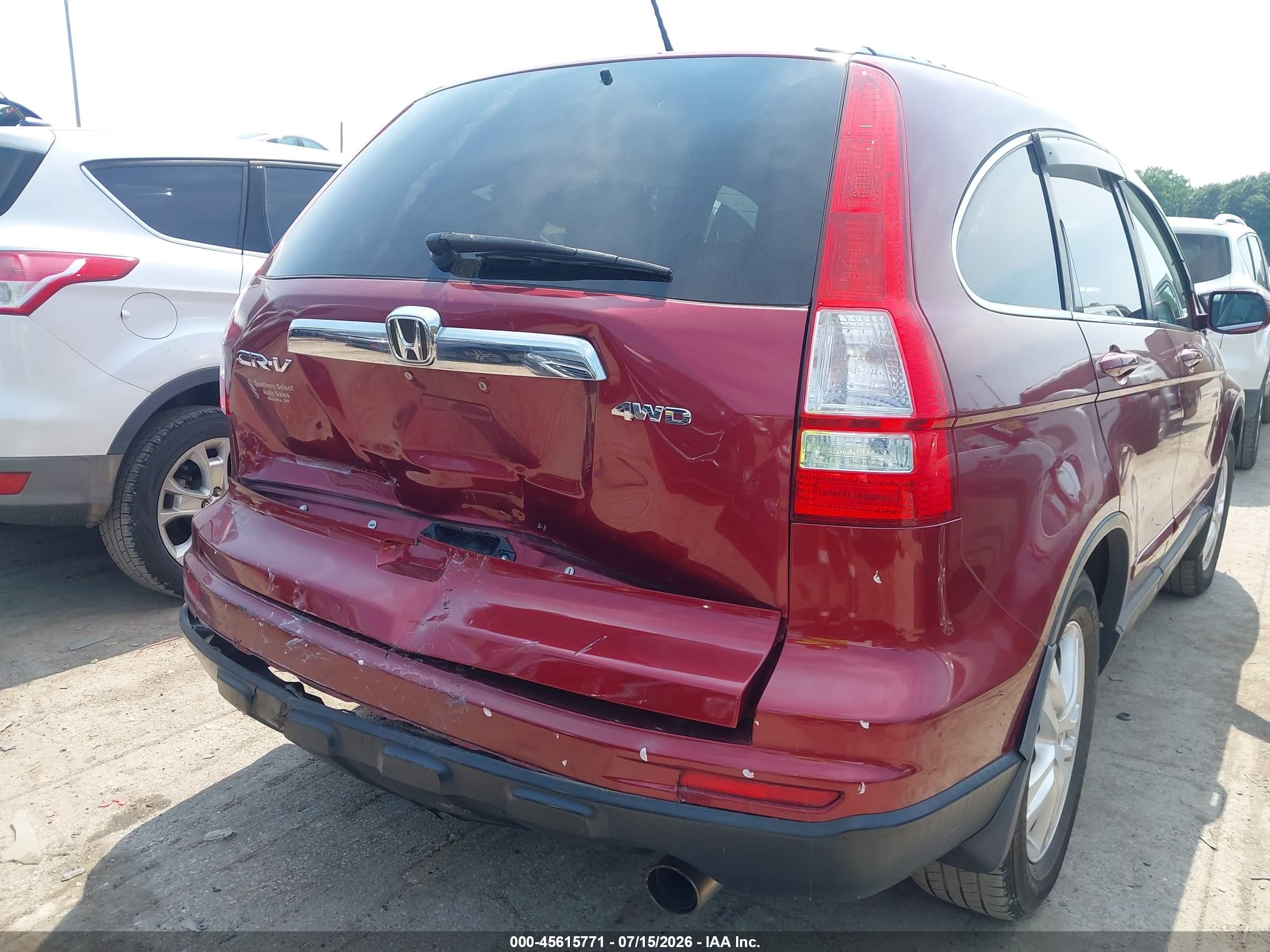 2010 Honda Cr-v Ex-l Красный vin: 5J6RE4H77AL094342