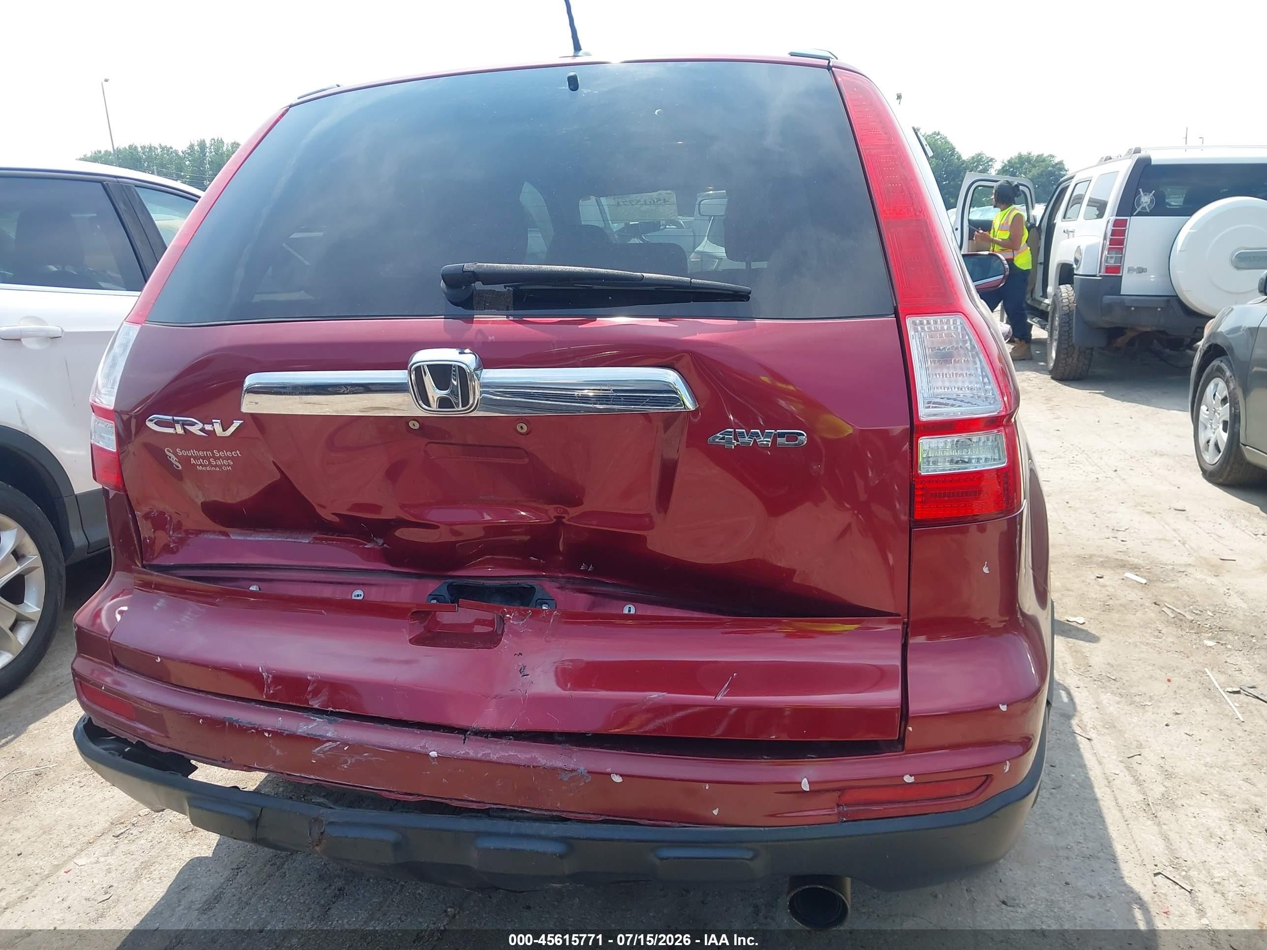 2010 Honda Cr-v Ex-l Красный vin: 5J6RE4H77AL094342