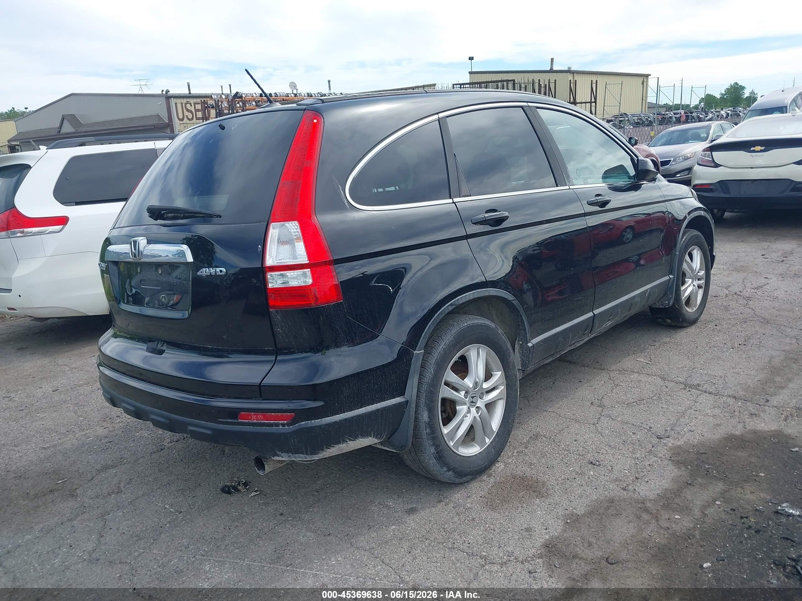 2010 Honda Cr-v Ex-l Black vin: 5J6RE4H77AL810673