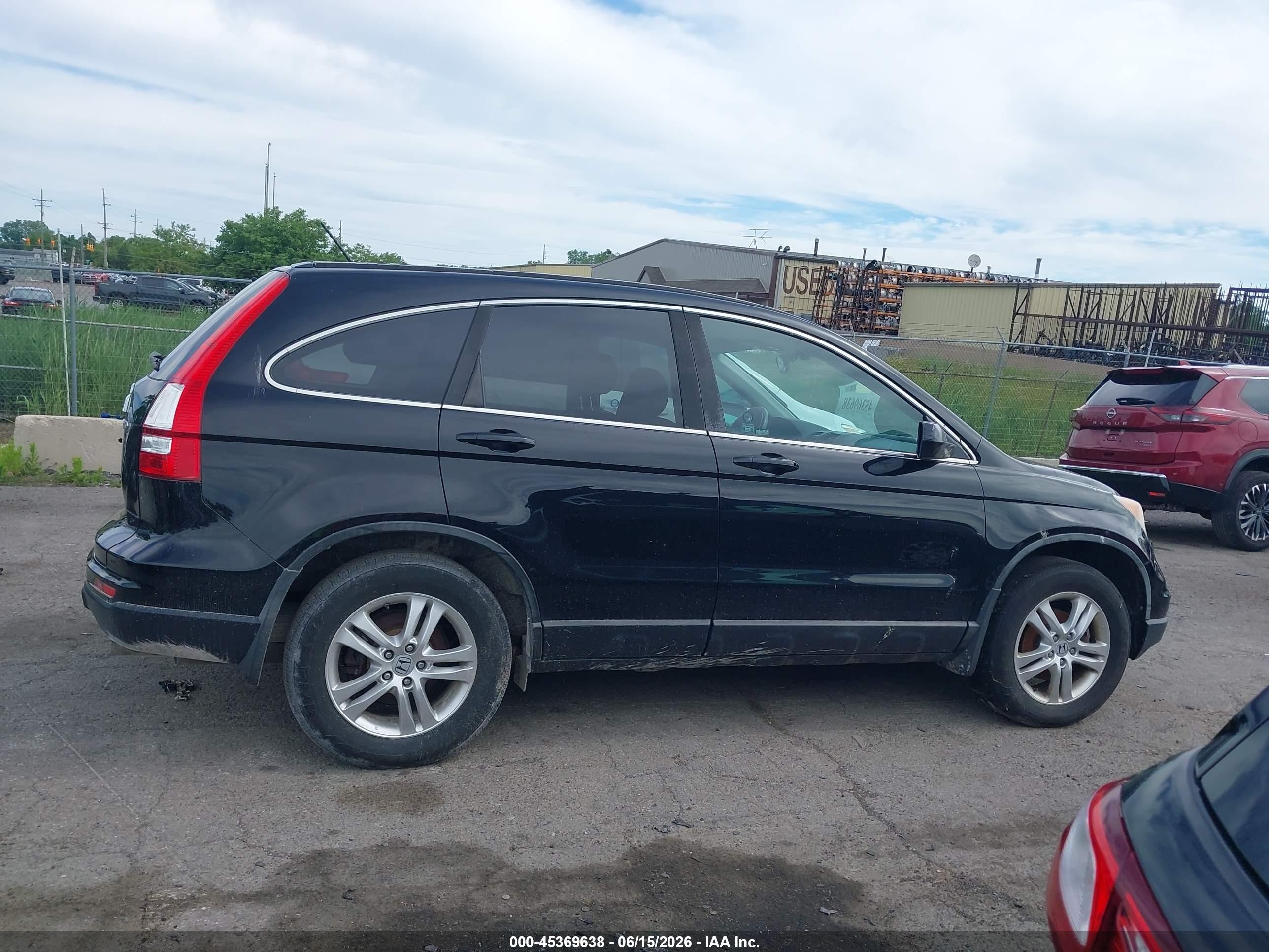 2010 Honda Cr-v Ex-l Black vin: 5J6RE4H77AL810673