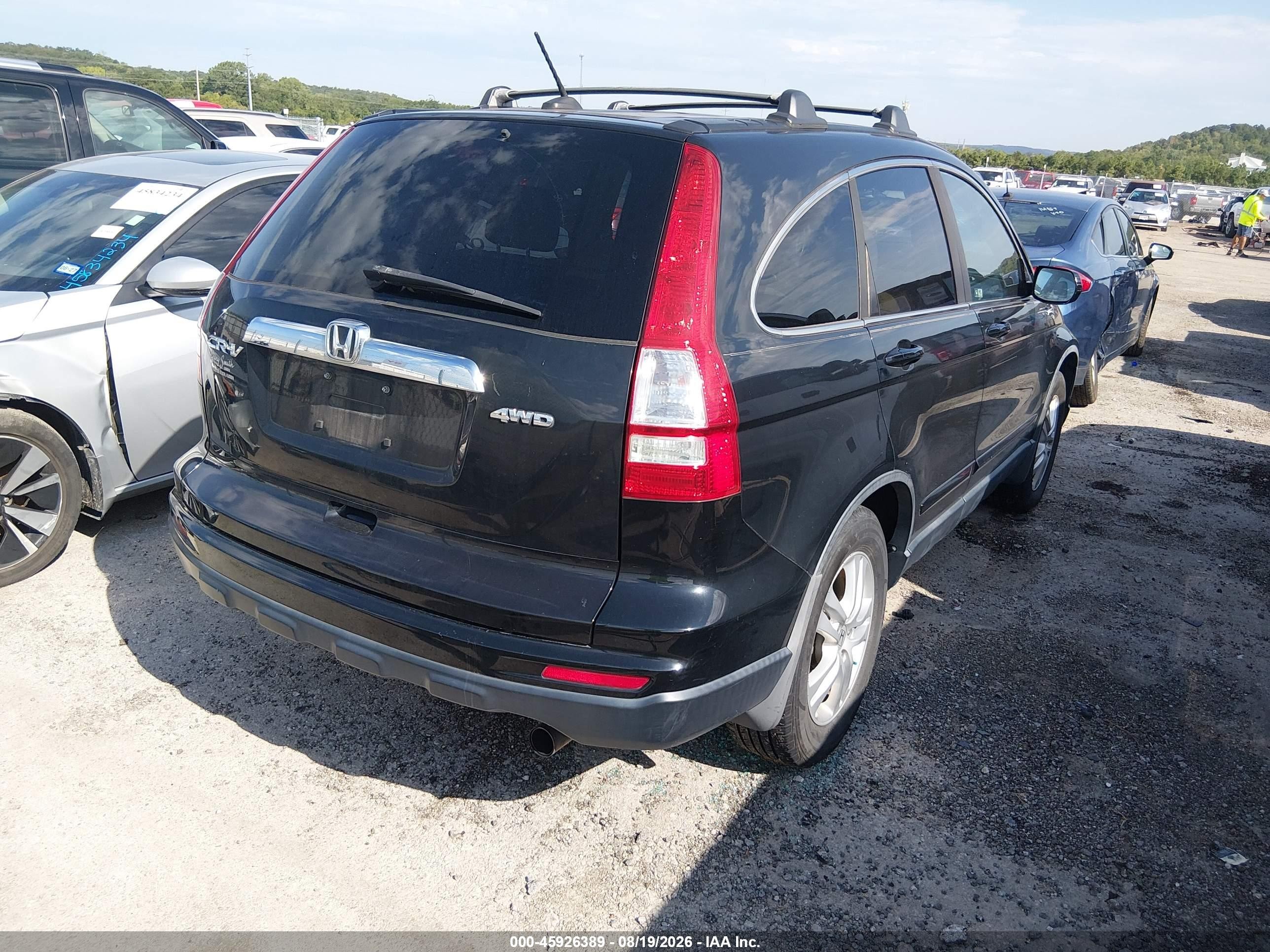 2011 Honda Cr-v Ex-l Синий vin: 5J6RE4H77BL025538