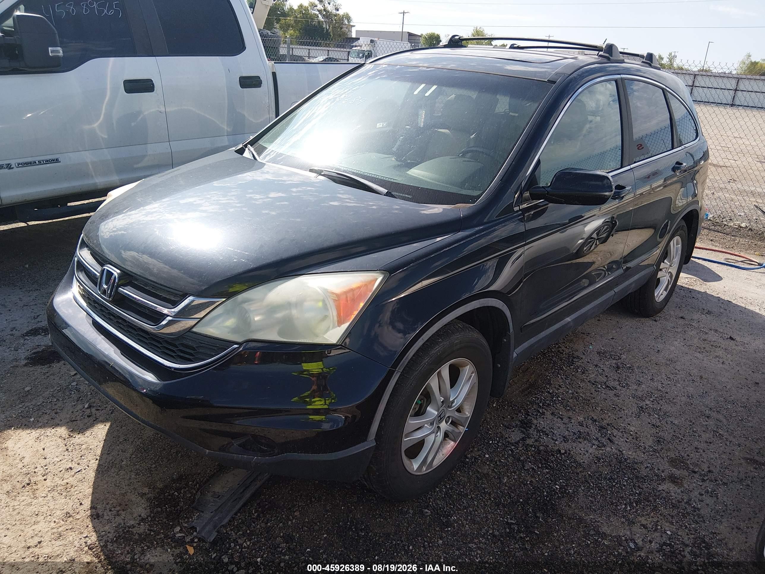 2011 Honda Cr-v Ex-l Синий vin: 5J6RE4H77BL025538