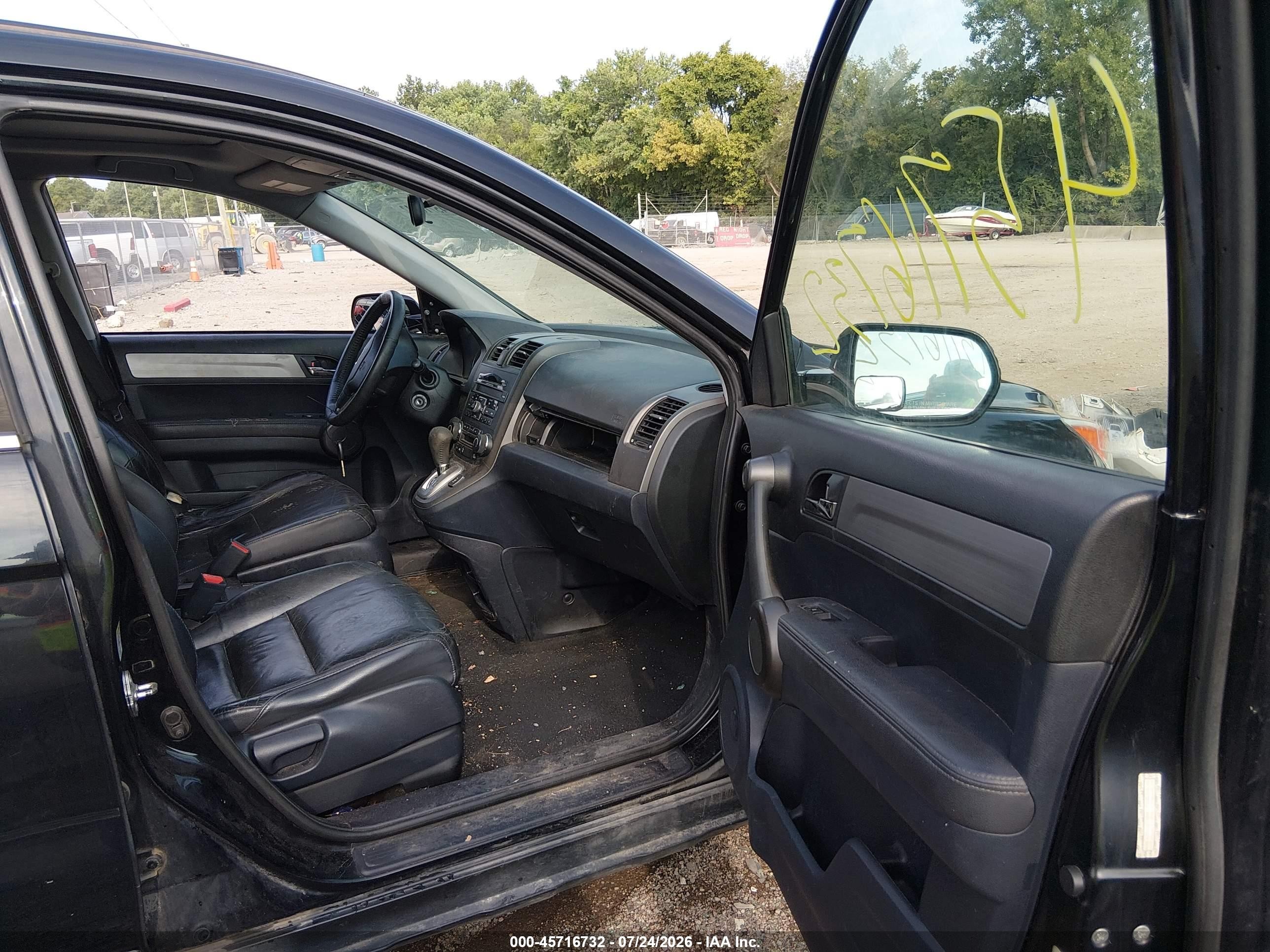 2011 Honda Cr-v Ex-l Черный vin: 5J6RE4H77BL035003
