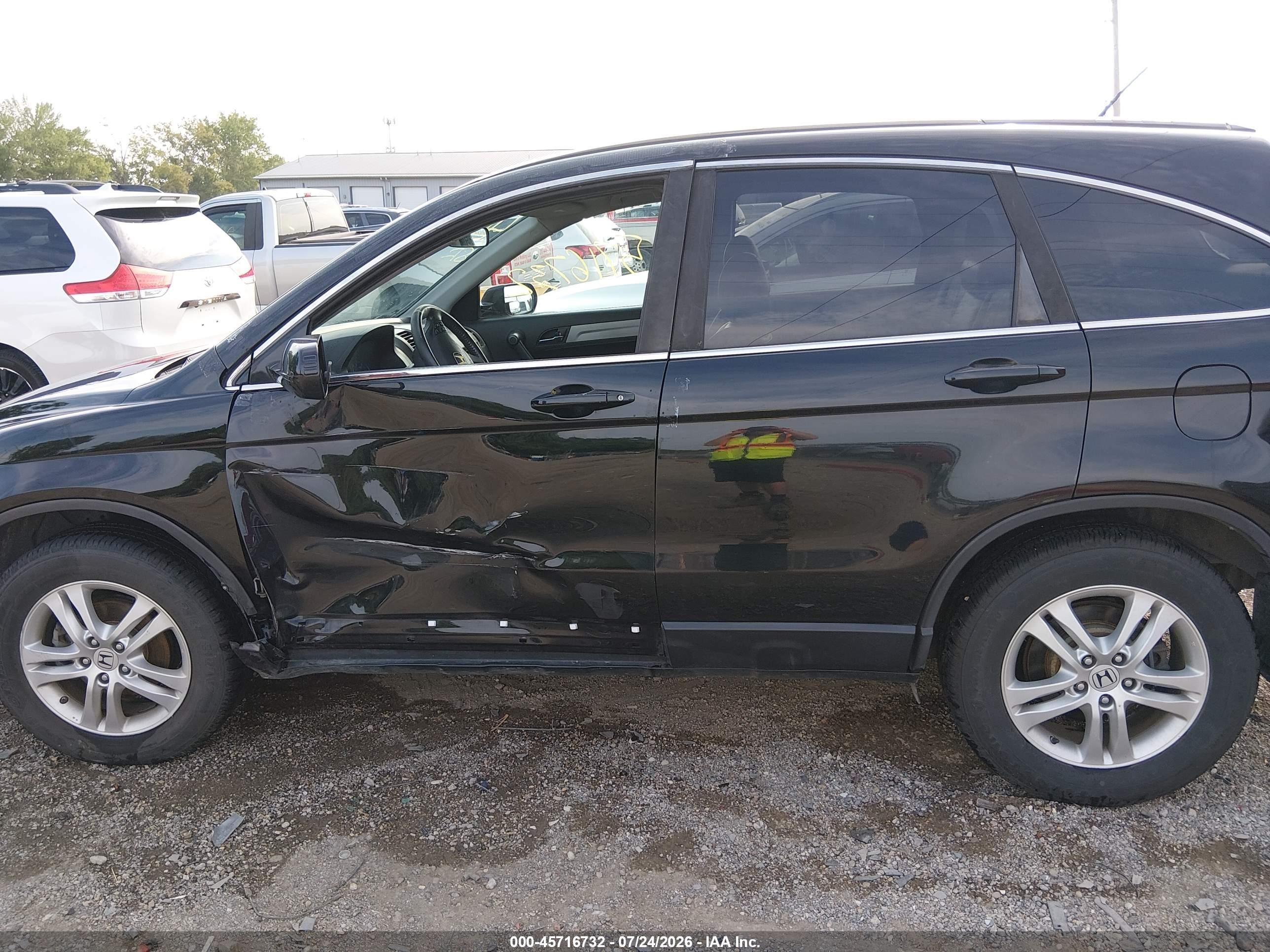 2011 Honda Cr-v Ex-l Черный vin: 5J6RE4H77BL035003