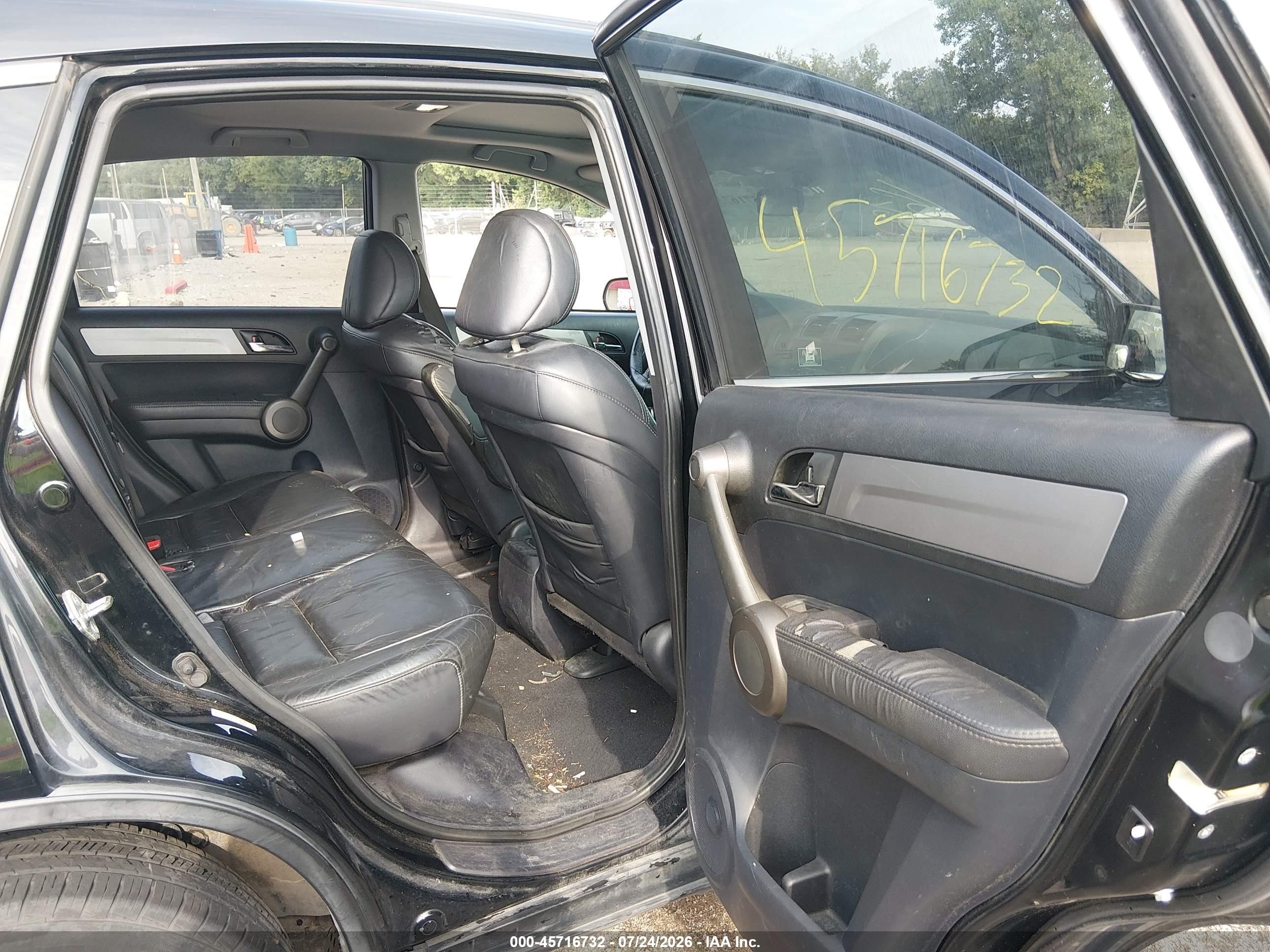 2011 Honda Cr-v Ex-l Черный vin: 5J6RE4H77BL035003