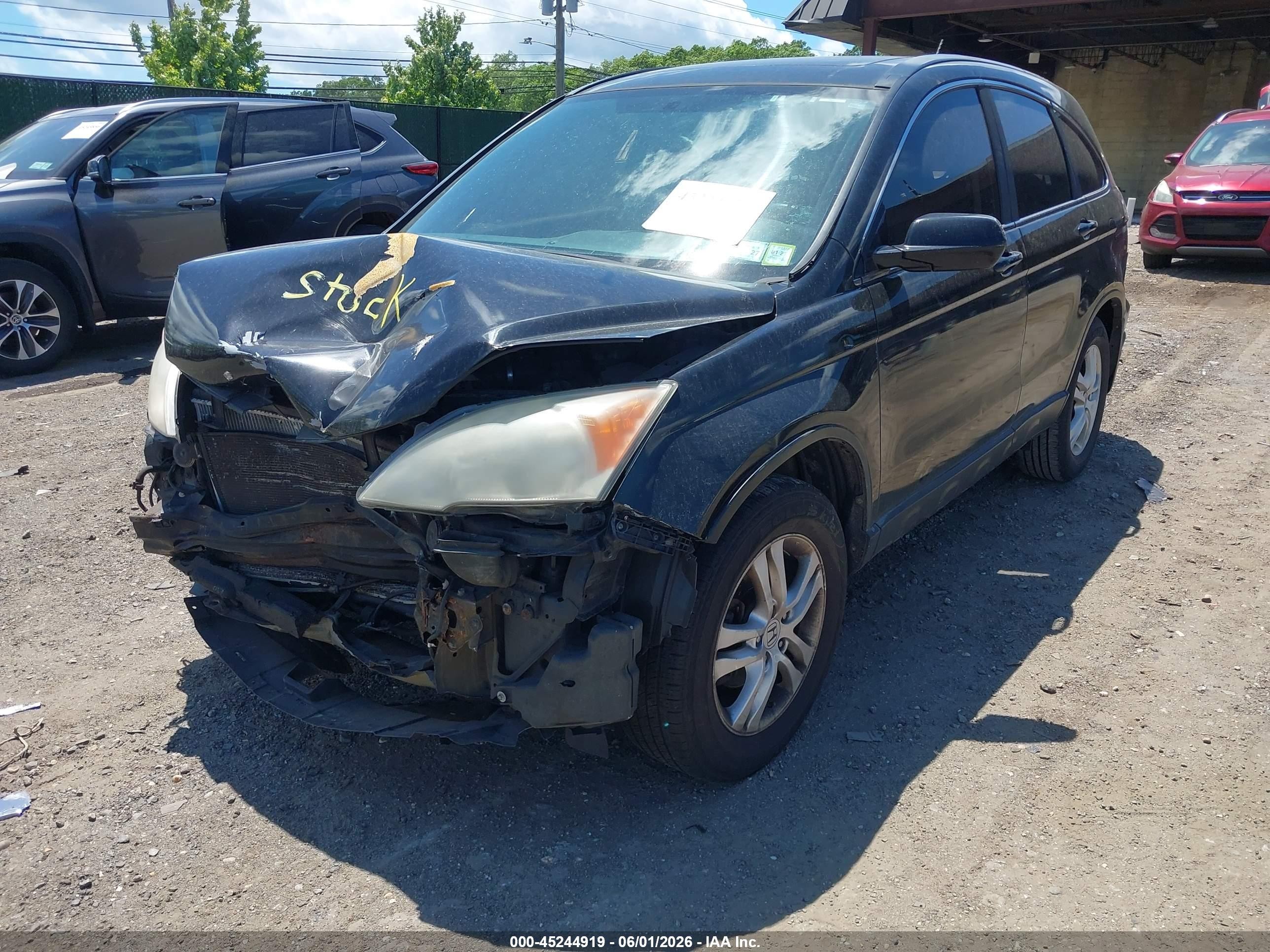 2011 Honda Cr-v Ex-l Черный vin: 5J6RE4H77BL063433