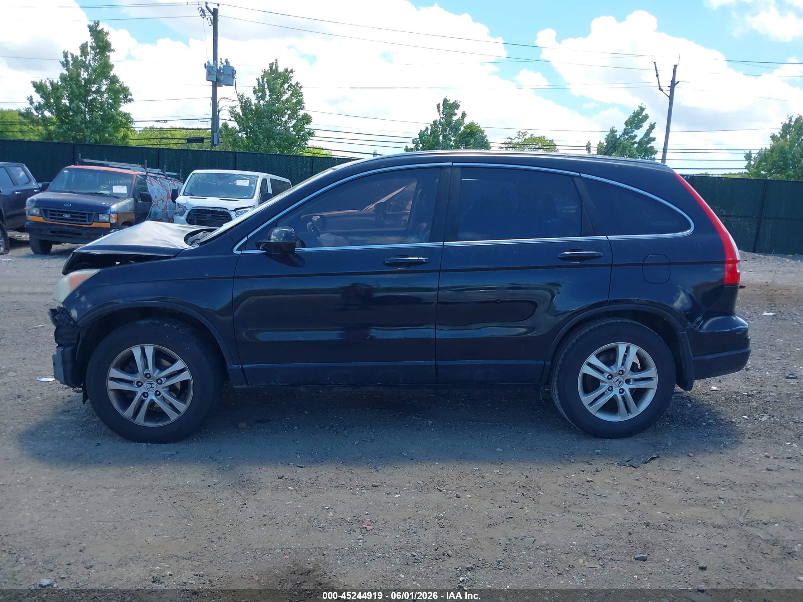 2011 Honda Cr-v Ex-l Черный vin: 5J6RE4H77BL063433