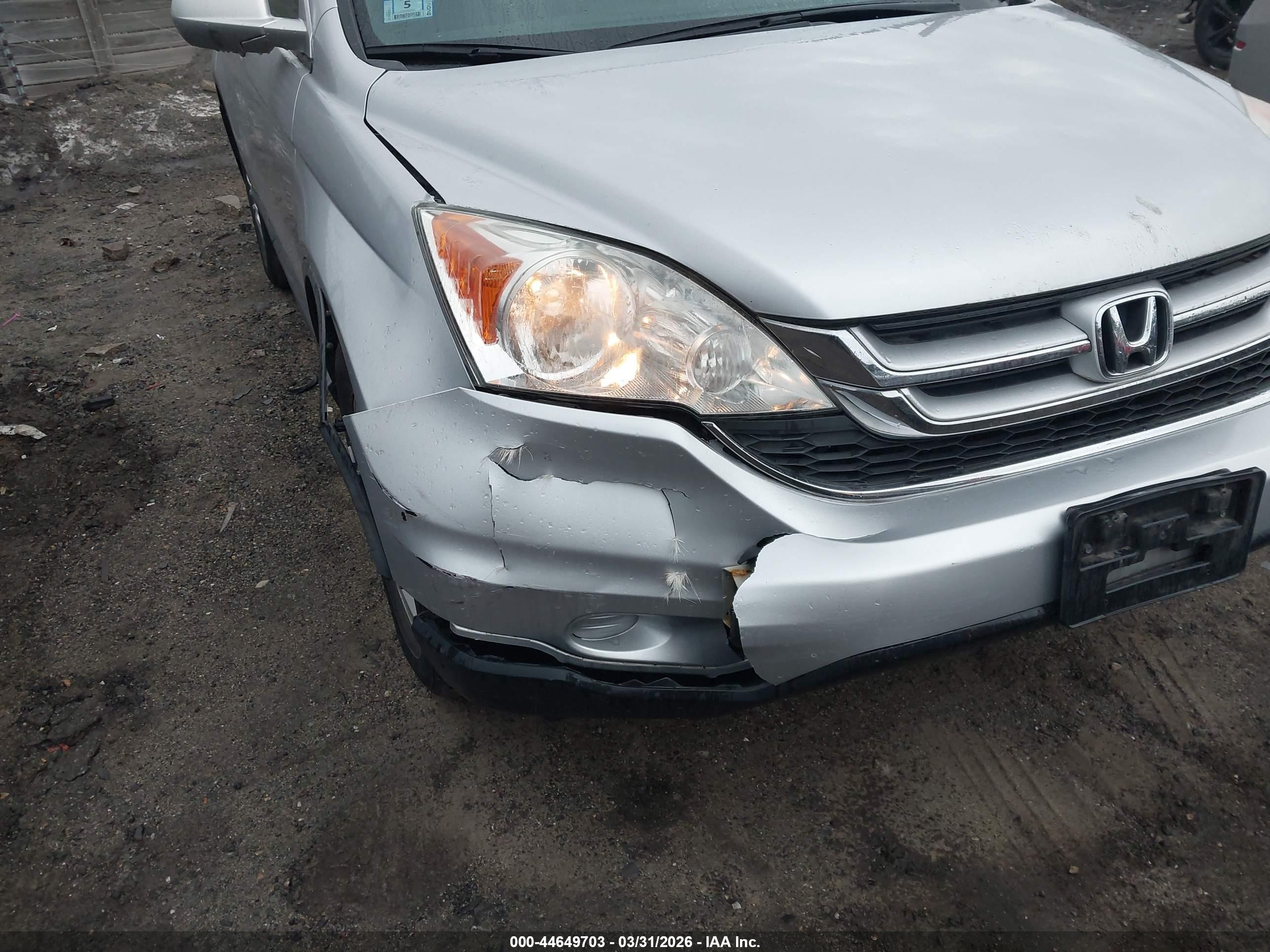 2011 Honda Cr-v Ex-l Silver vin: 5J6RE4H77BL068700