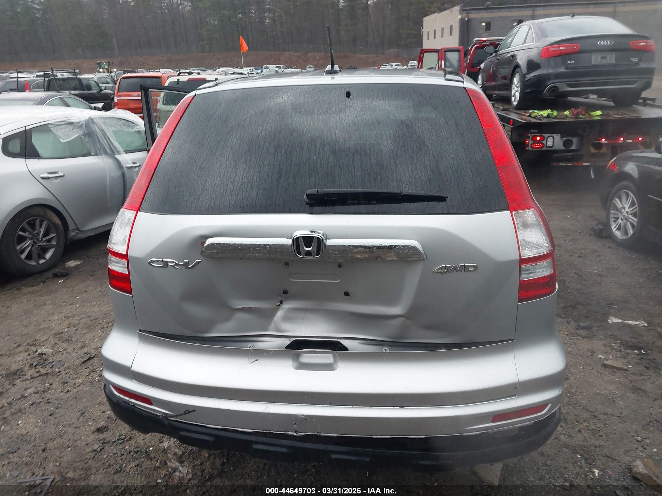 2011 Honda Cr-v Ex-l Silver vin: 5J6RE4H77BL068700