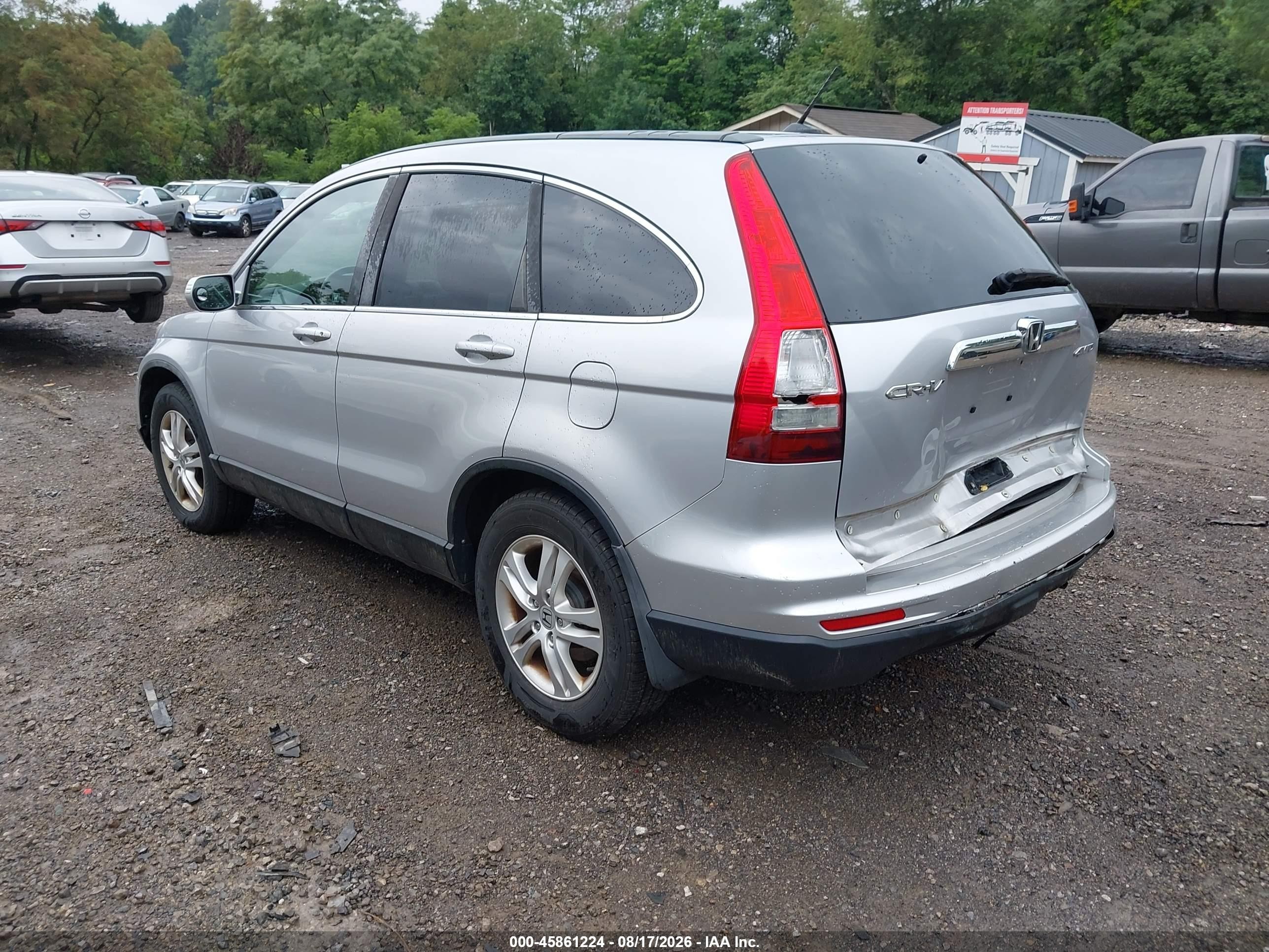 2011 Honda Cr-v Ex-l Silver vin: 5J6RE4H77BL100495