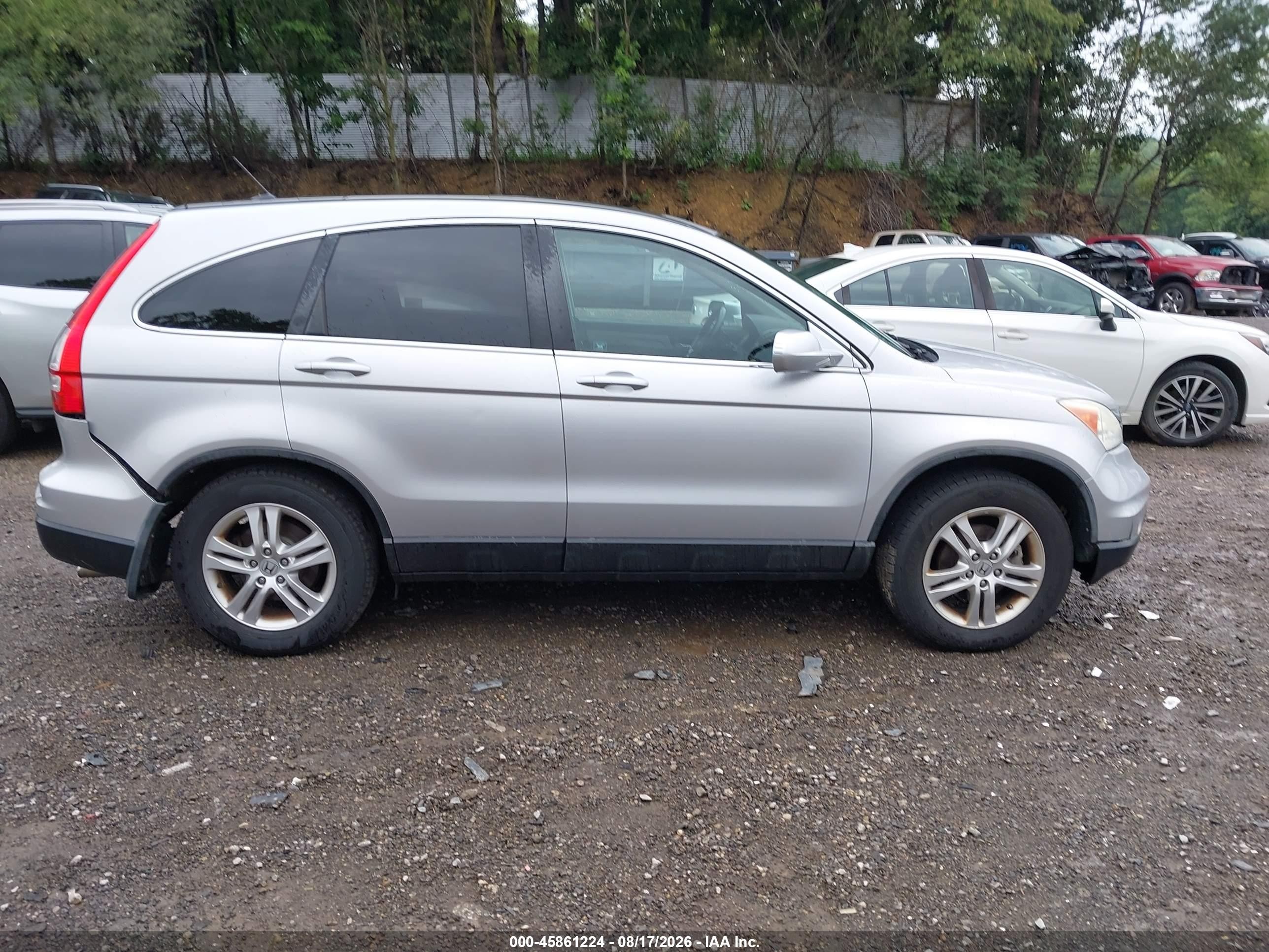 2011 Honda Cr-v Ex-l Silver vin: 5J6RE4H77BL100495