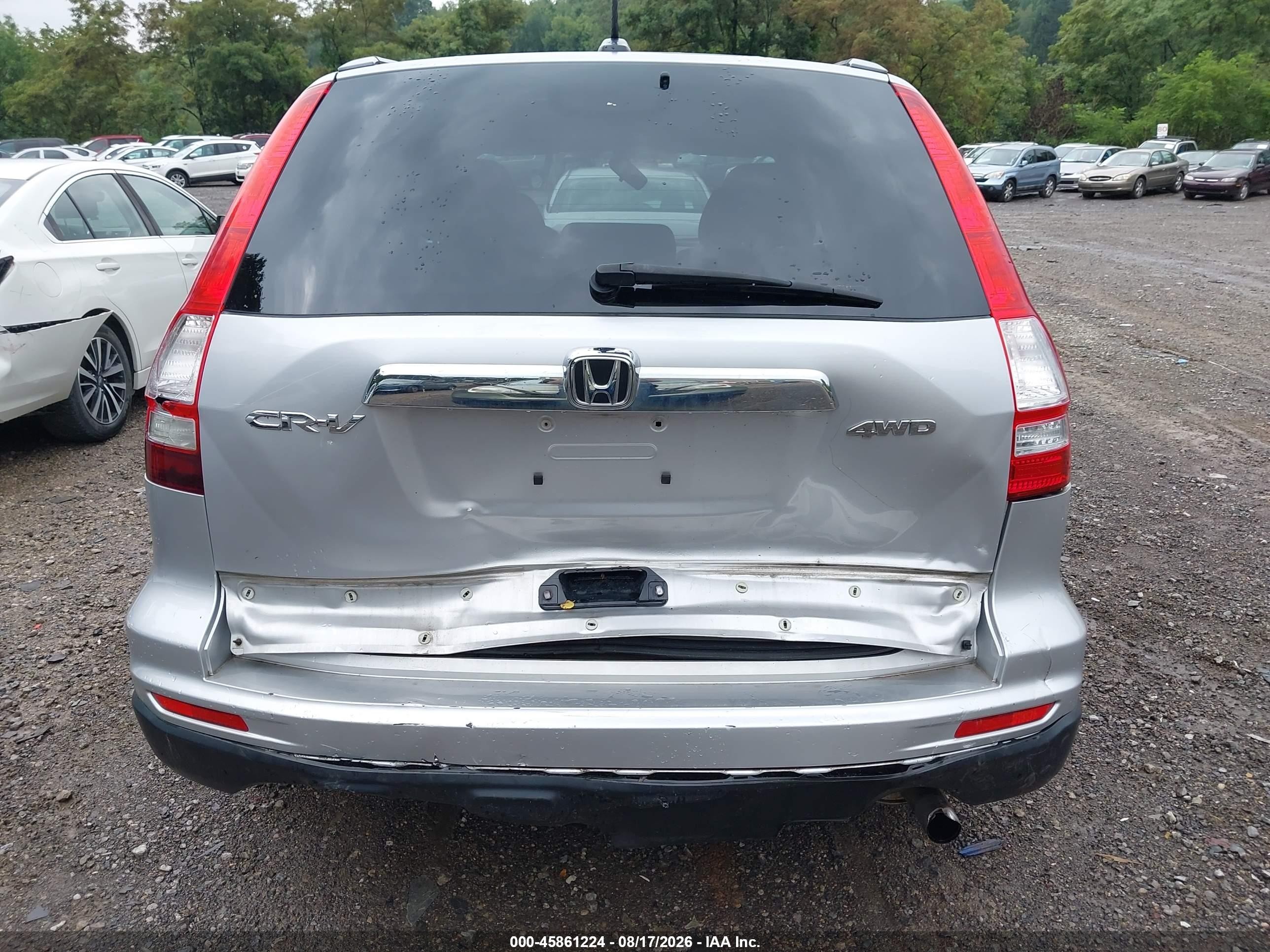 2011 Honda Cr-v Ex-l Silver vin: 5J6RE4H77BL100495