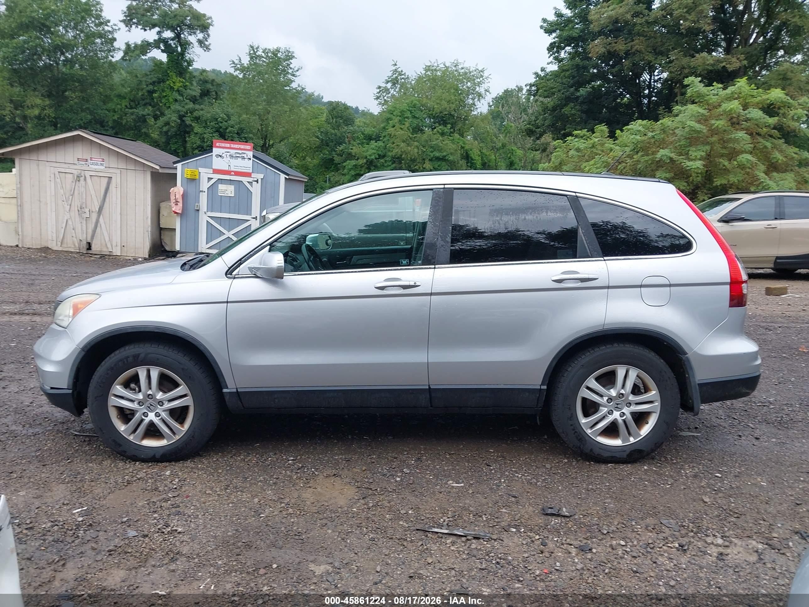 2011 Honda Cr-v Ex-l Silver vin: 5J6RE4H77BL100495