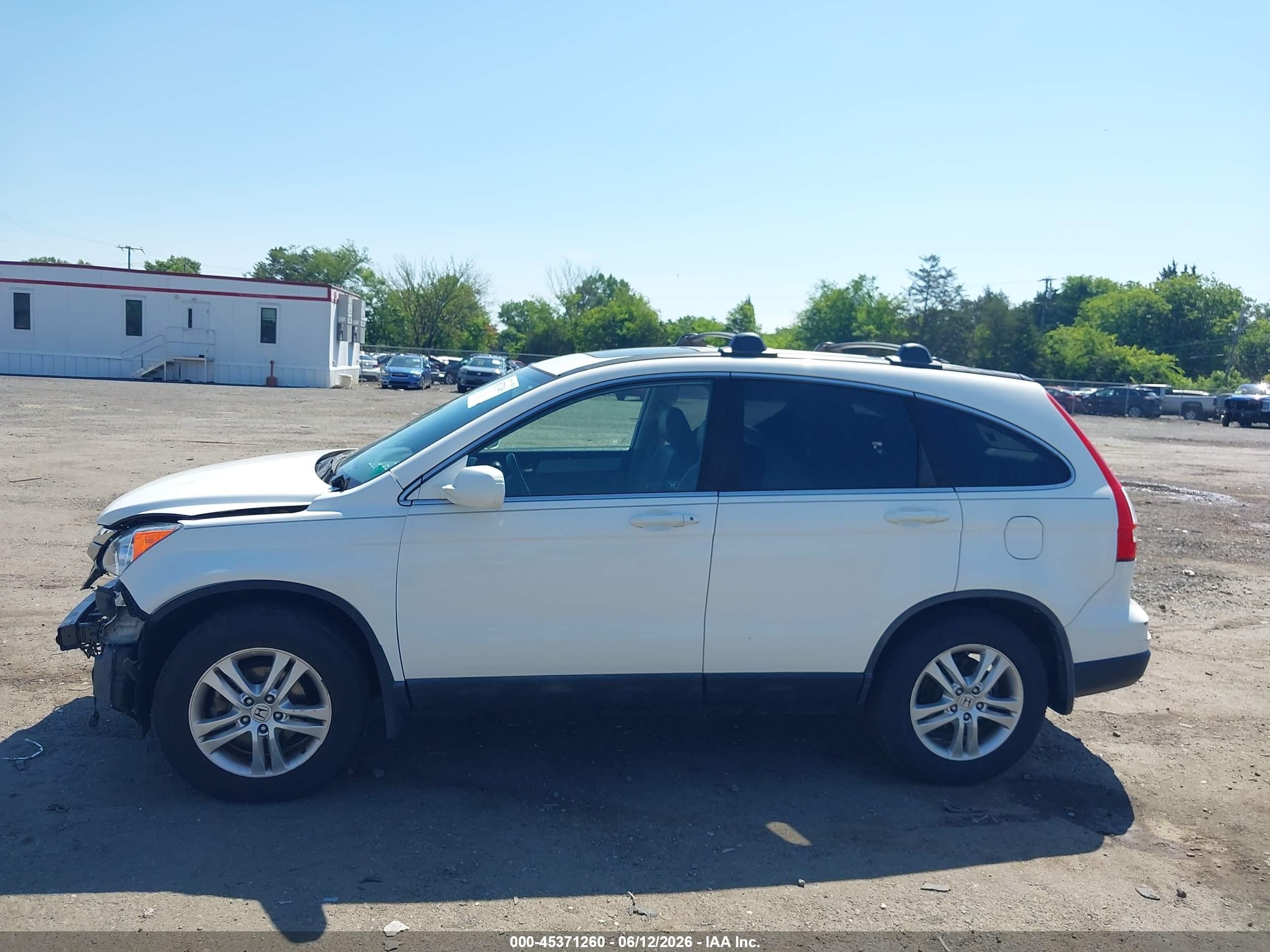 2011 Honda Cr-v Ex-l White vin: 5J6RE4H77BL111545