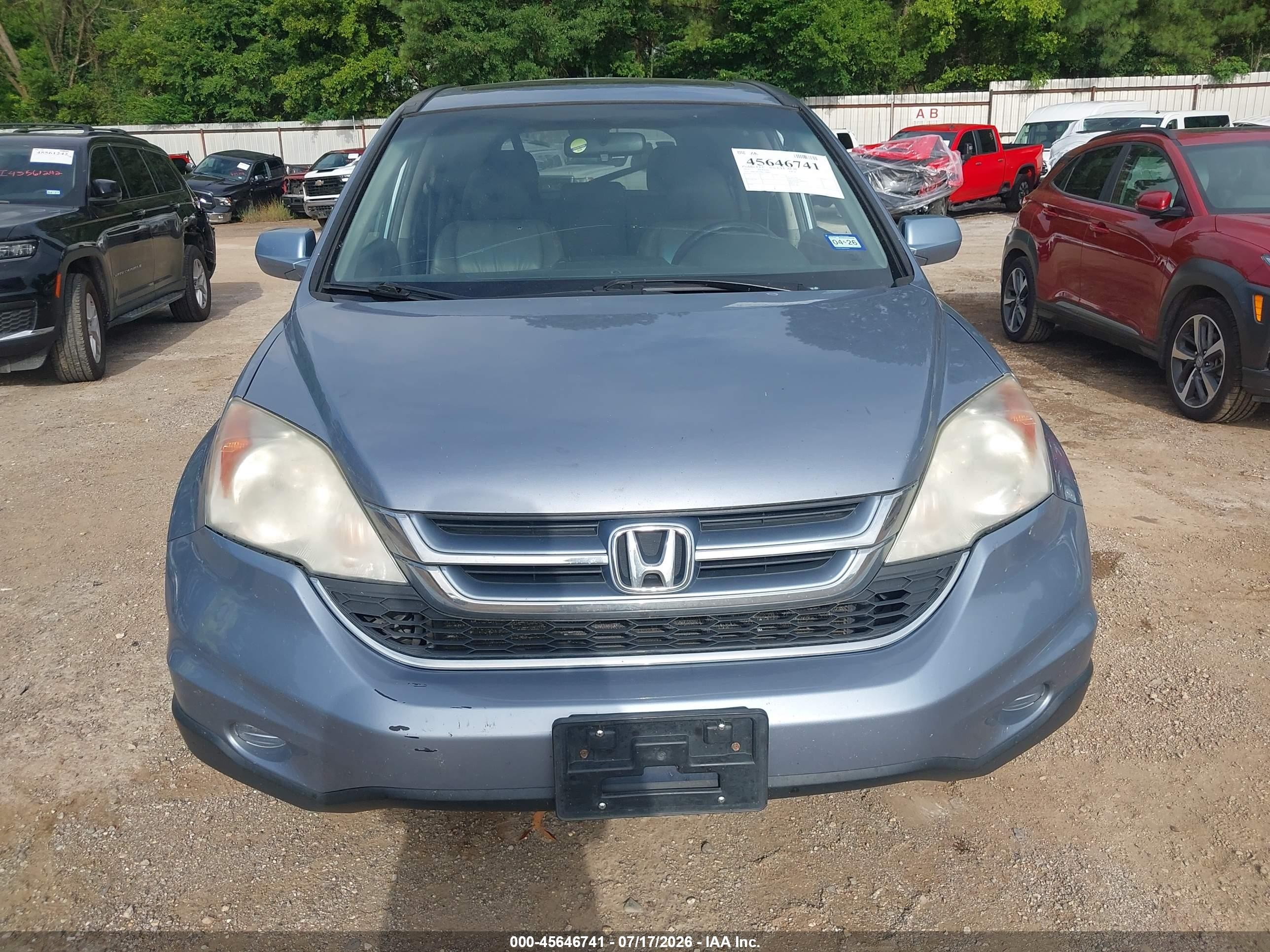 2011 Honda Cr-v Ex-l Light Blue vin: 5J6RE4H77BL118480
