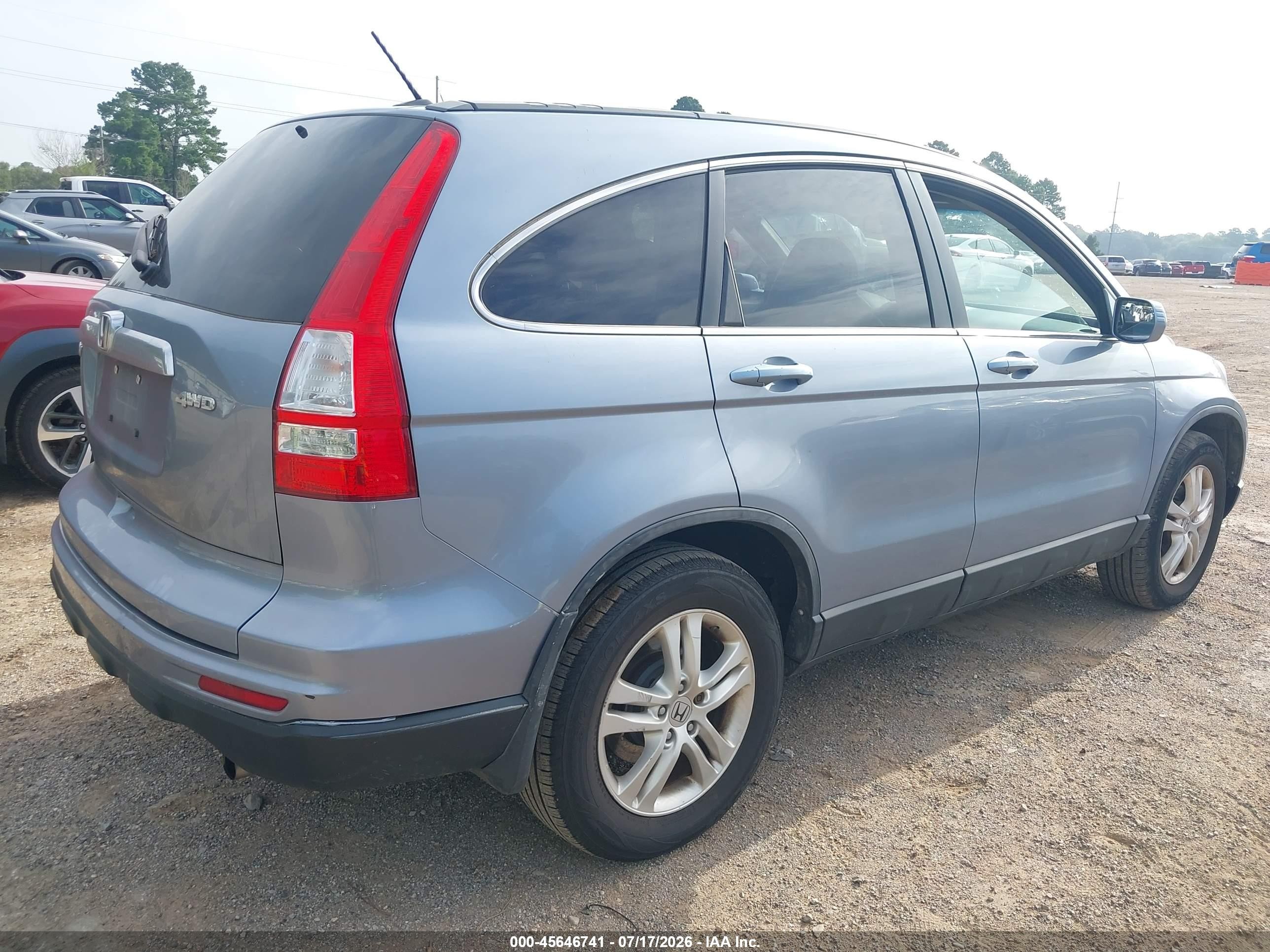 2011 Honda Cr-v Ex-l Light Blue vin: 5J6RE4H77BL118480