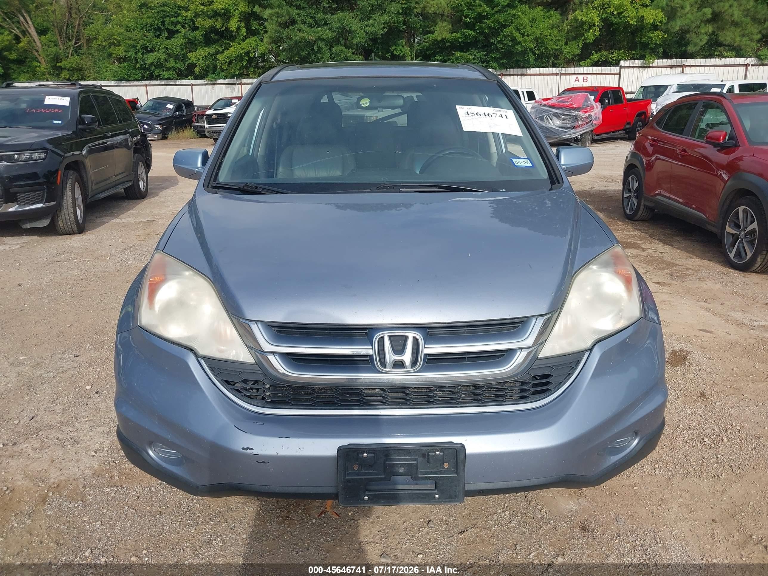 2011 Honda Cr-v Ex-l Light Blue vin: 5J6RE4H77BL118480