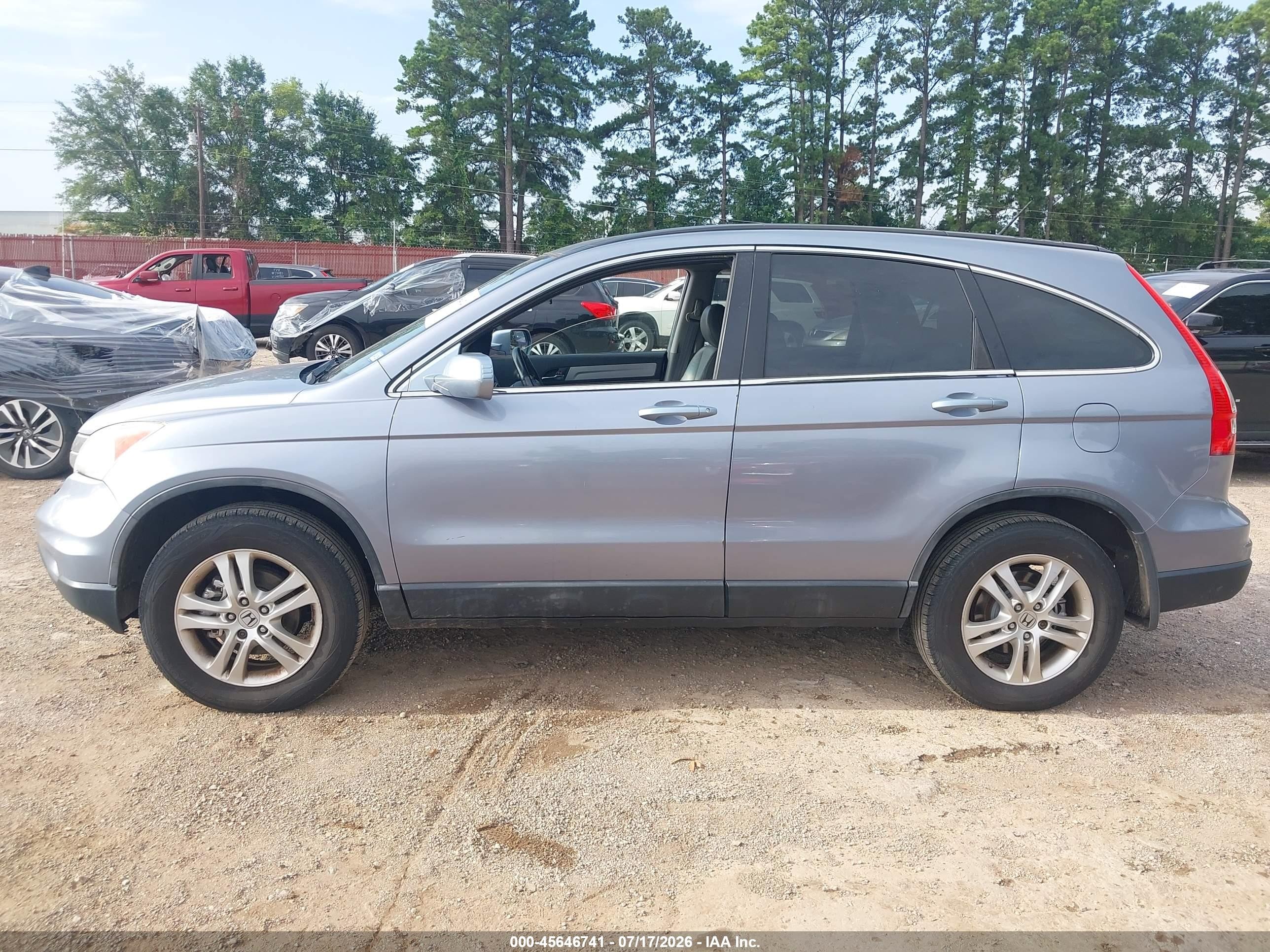 2011 Honda Cr-v Ex-l Light Blue vin: 5J6RE4H77BL118480