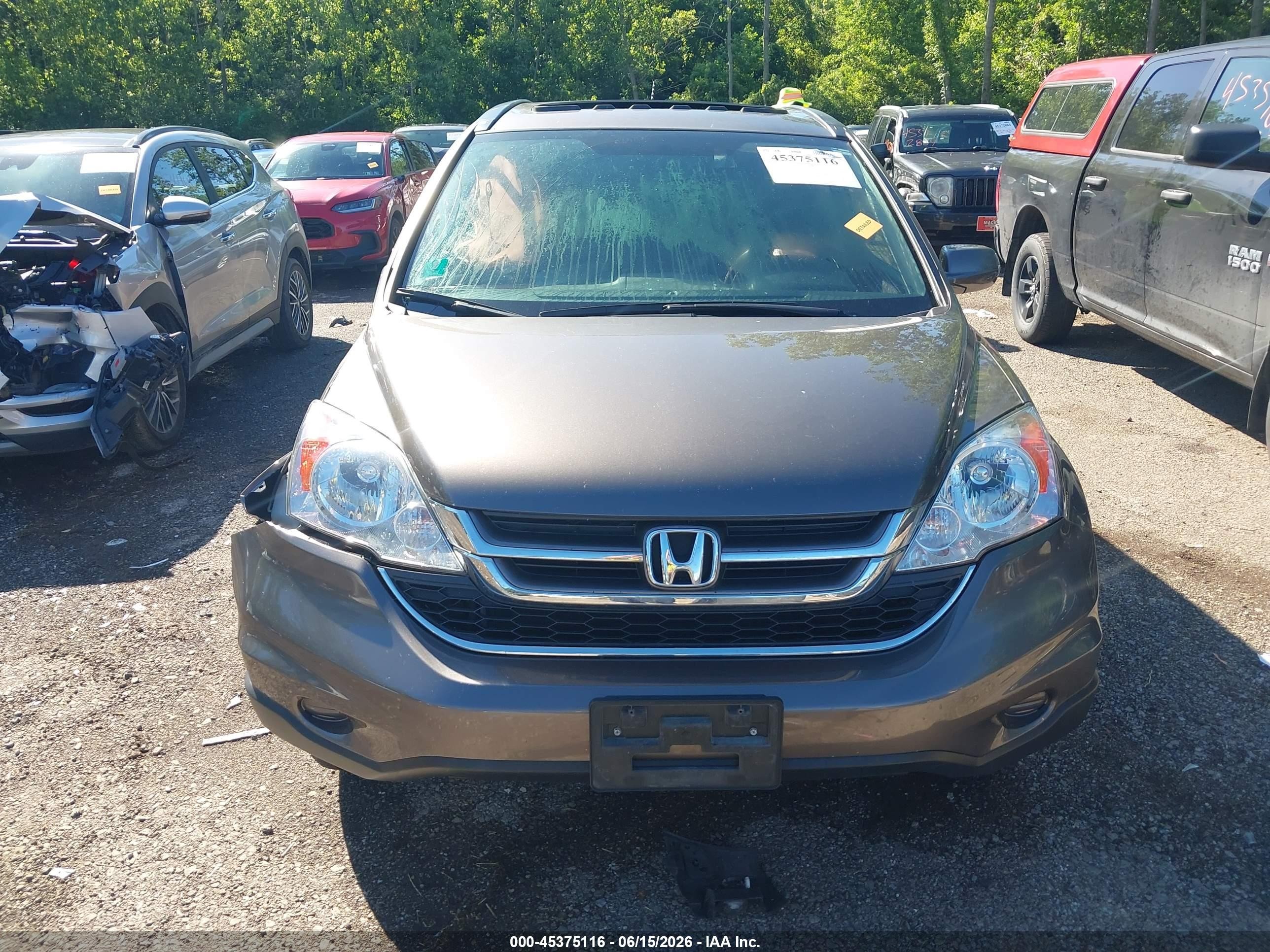 2010 Honda Cr-v Ex-l Gray vin: 5J6RE4H78AL001506